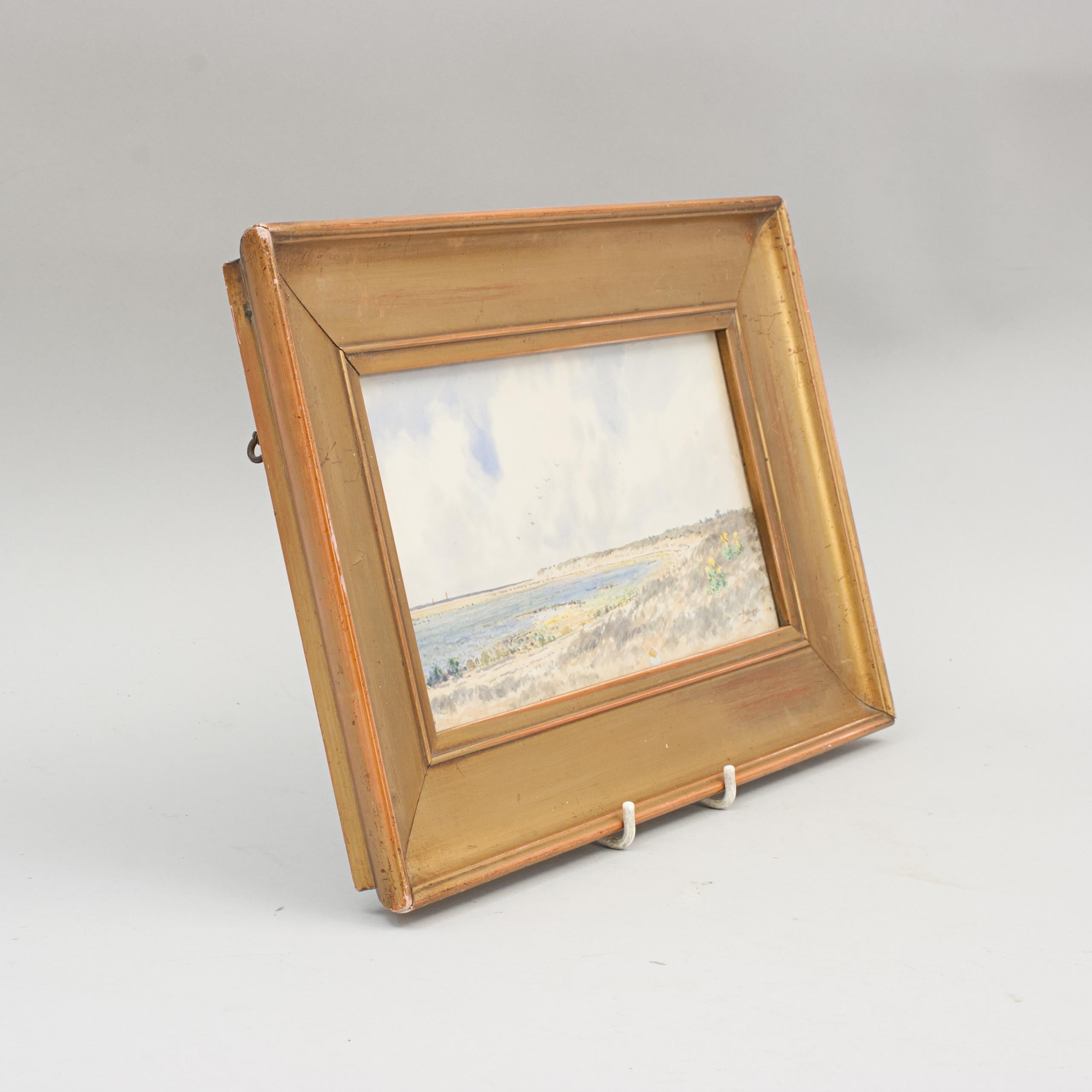 Hunstanton Golf Club, Watercolour by F.H. Partridge 1