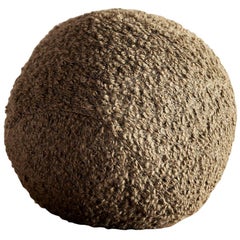 Hunt Modern Small Sphere Pillow in Sandra Jordan Prima Alpaca in Barley