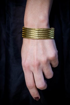 Bracciale antico in oro giallo Hunt & Roskell