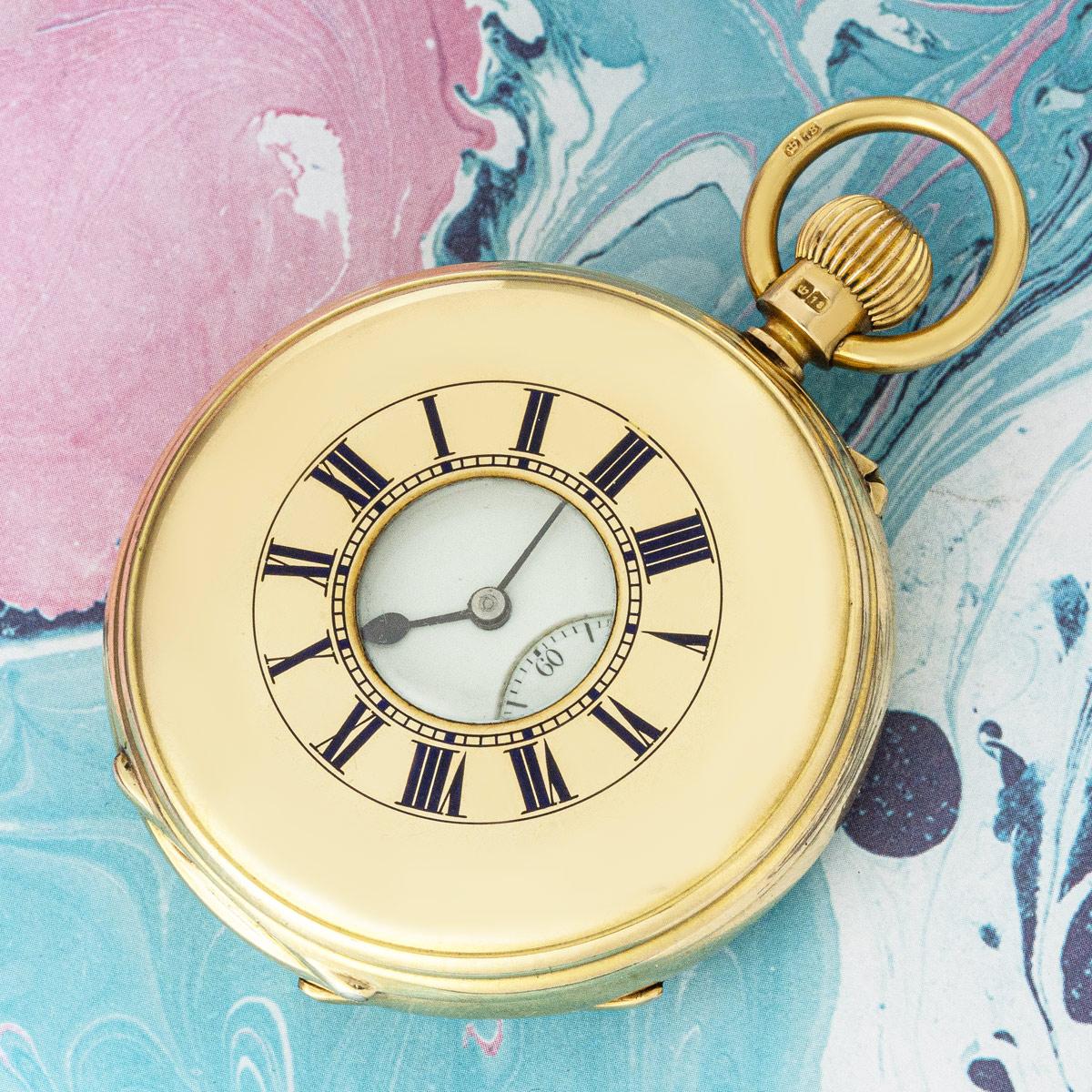 Hunt & Roskell. A Heavy Gold Half Hunter Pocket watch C1901 For Sale 4