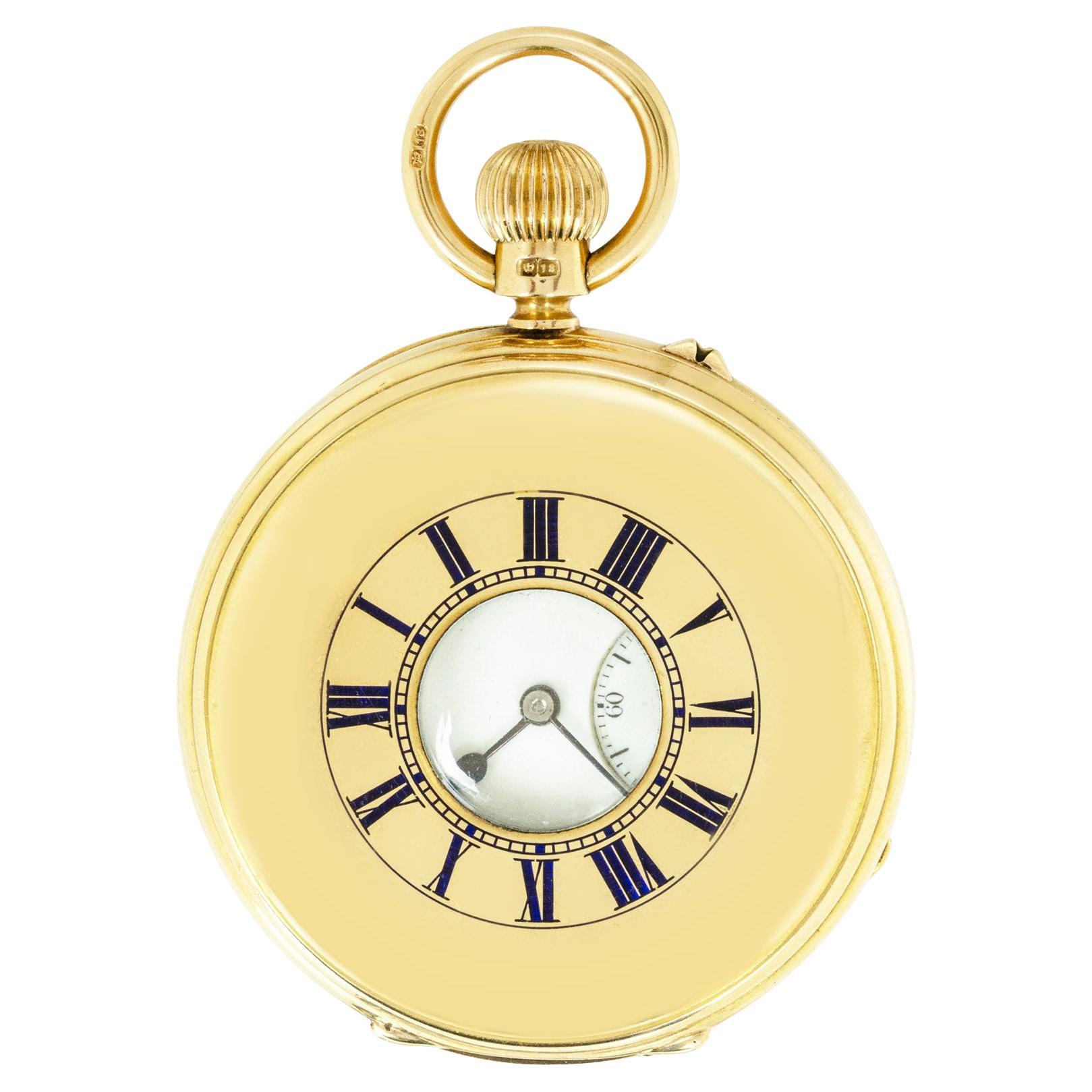 Hunt & Roskell. A Heavy Gold Half Hunter Pocket watch C1901 For Sale