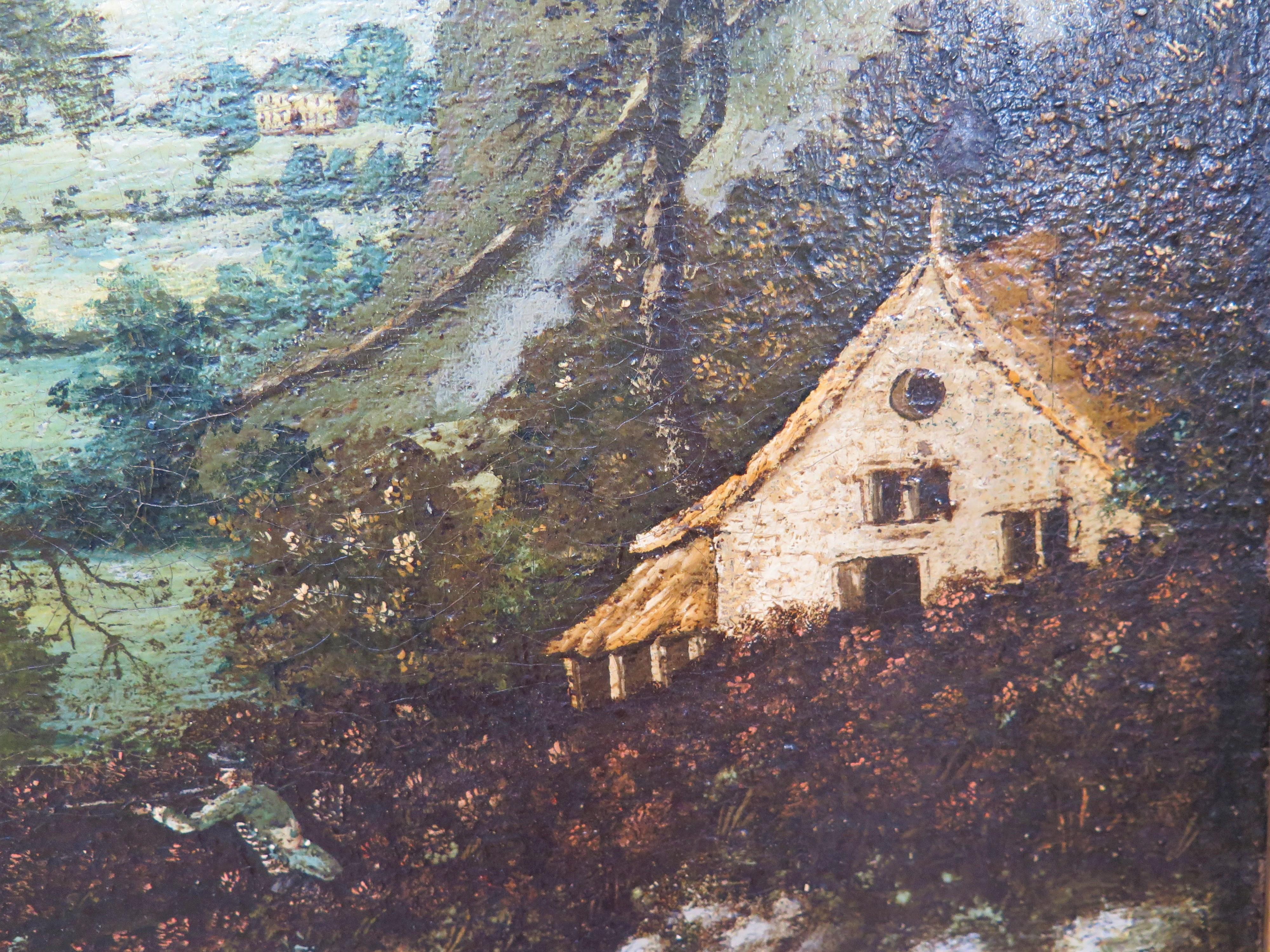 Anglais Scène de chasse à courre dans un paysage anglais, vers 1785 en vente