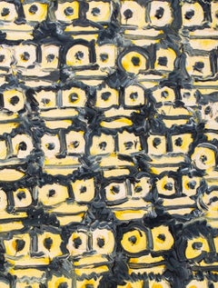 Hunt Slonem "Guardians" Oil on Canvas, 1995