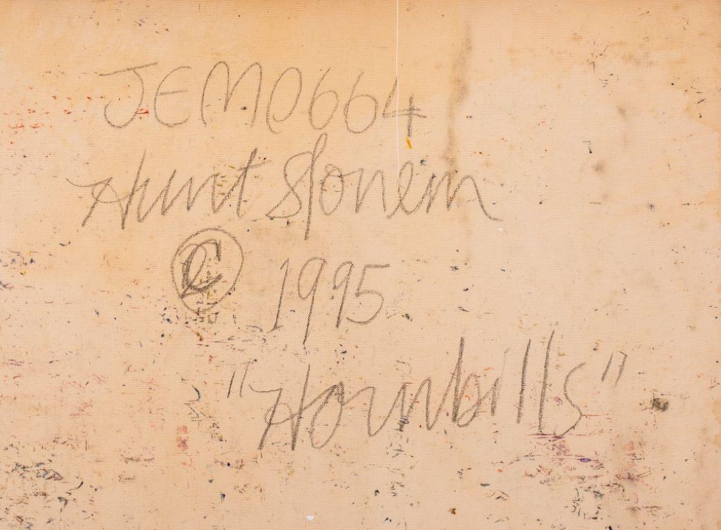 Hunt Slonem „Hornbills“, Ölgemälde auf Leinwand, 1995 im Angebot 1