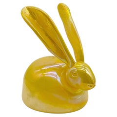 Hunt Slonem "Lemonade" Handblown Glass Bunny Sculpture, Edition 1/25, 2020