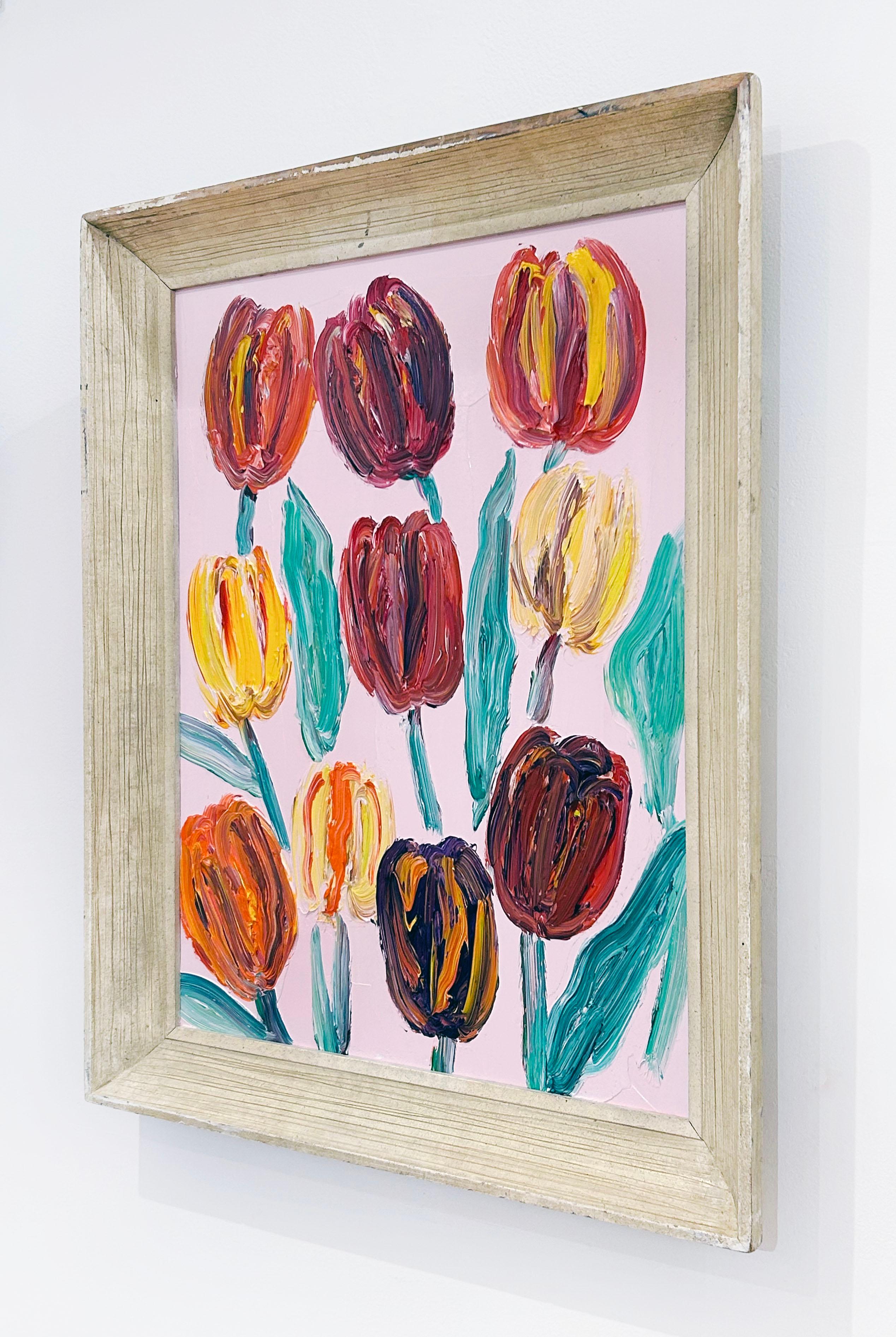 10 Tulips - Contemporary Painting by Hunt Slonem