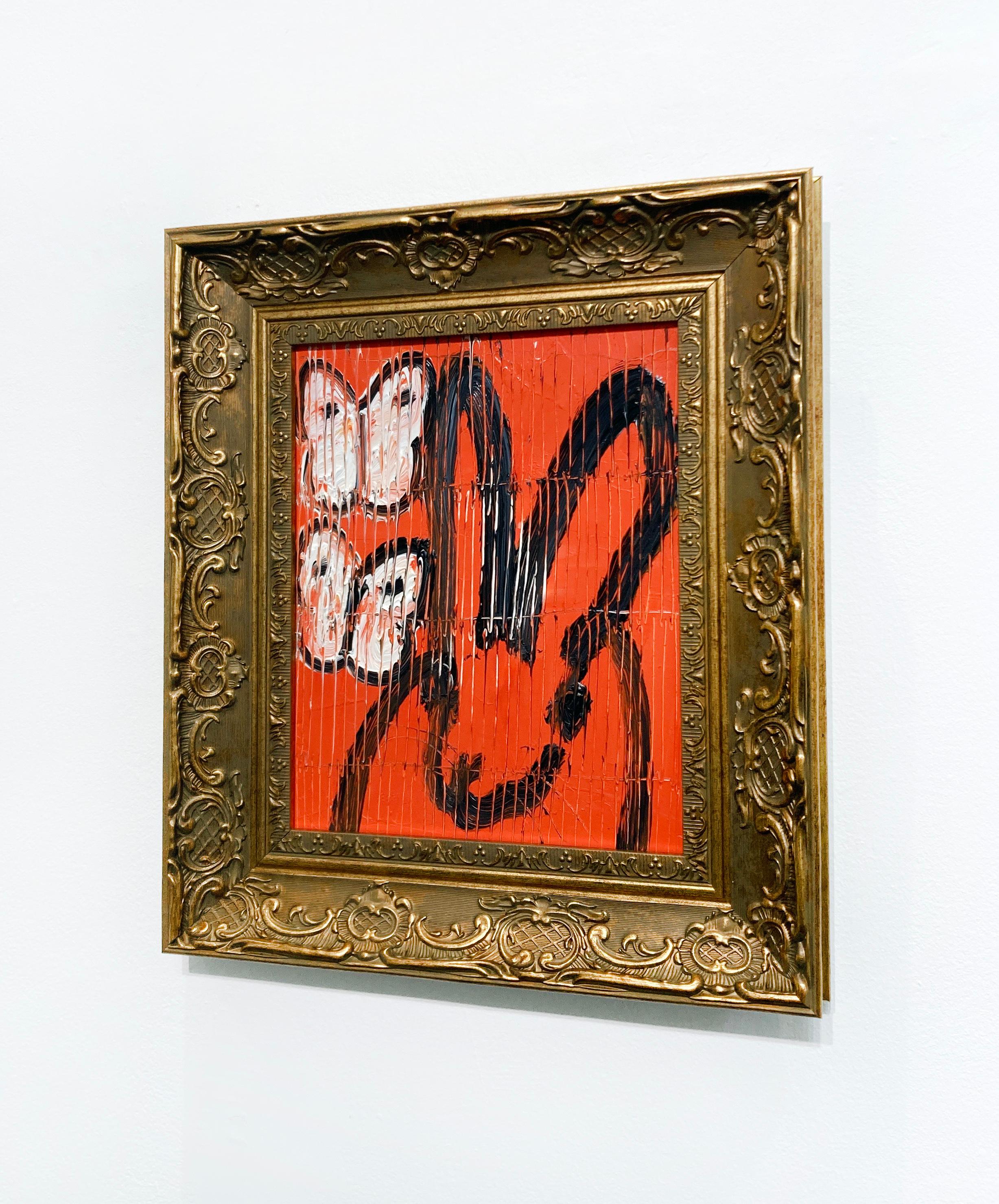 2 Fly Bunny - Contemporary Painting by Hunt Slonem