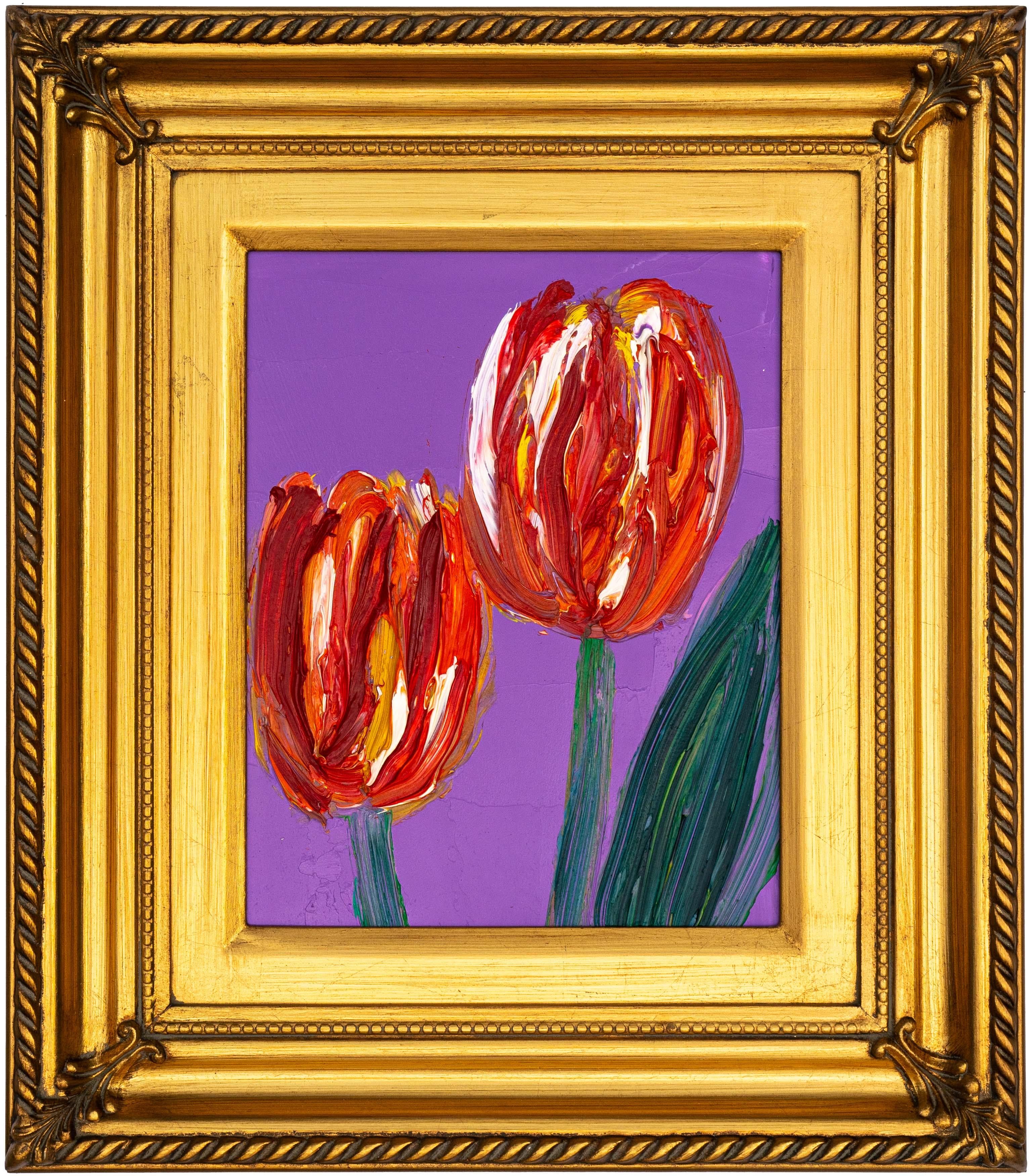 2 Tulpen – Painting von Hunt Slonem