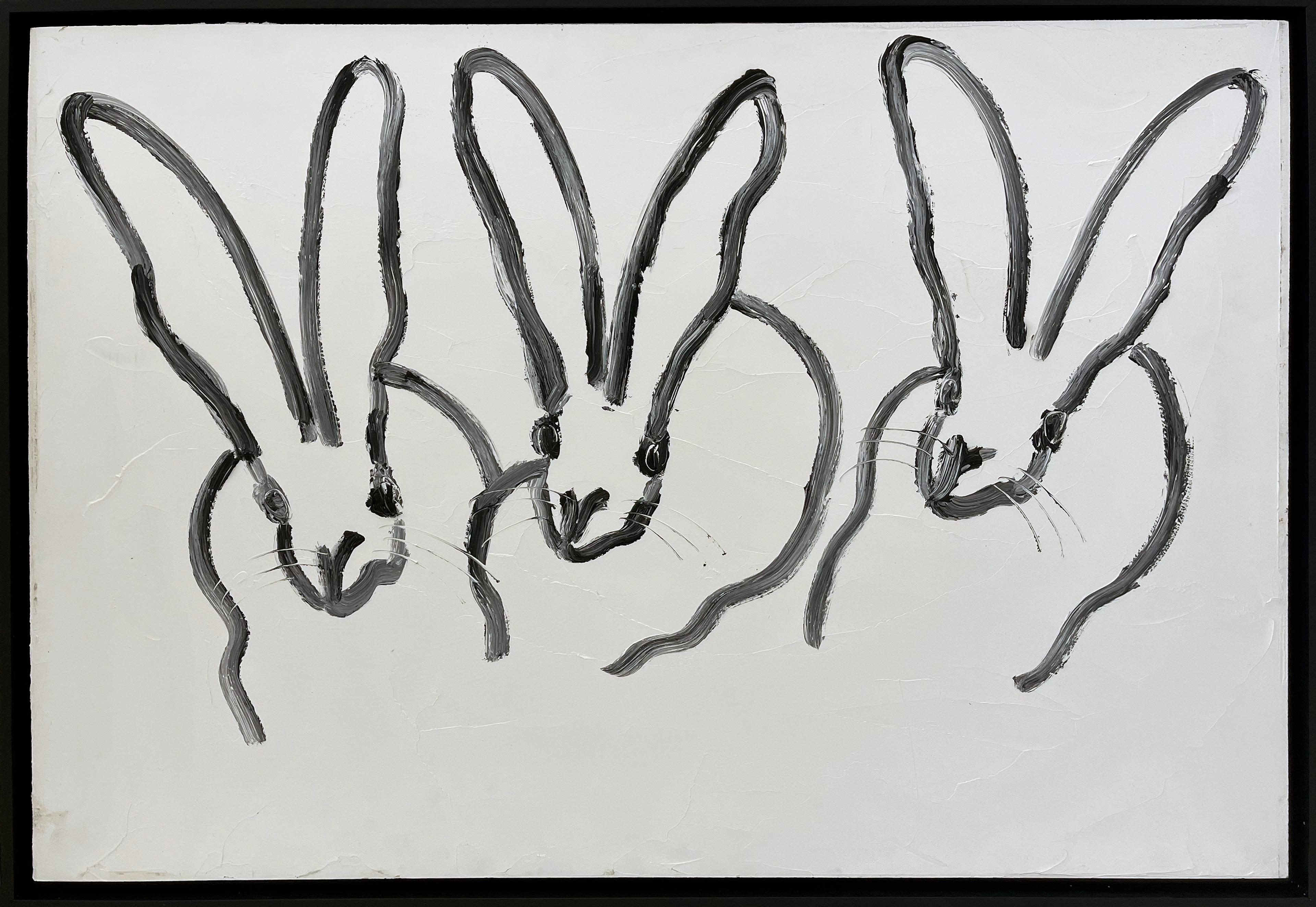 Hunt Slonem Portrait Painting - 3 (Bunnies)