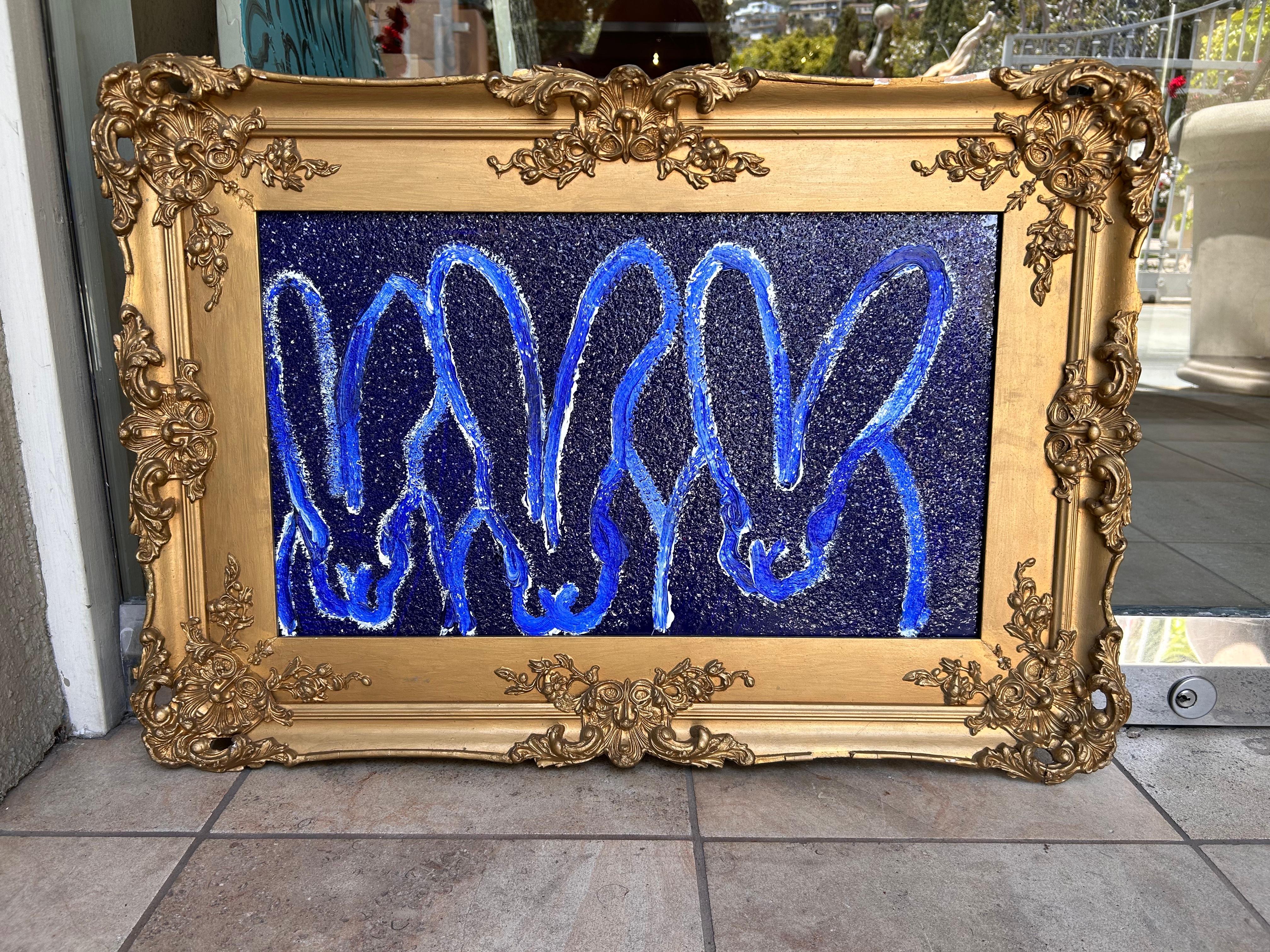3 Diamante Blu Hutch - Painting di Hunt Slonem