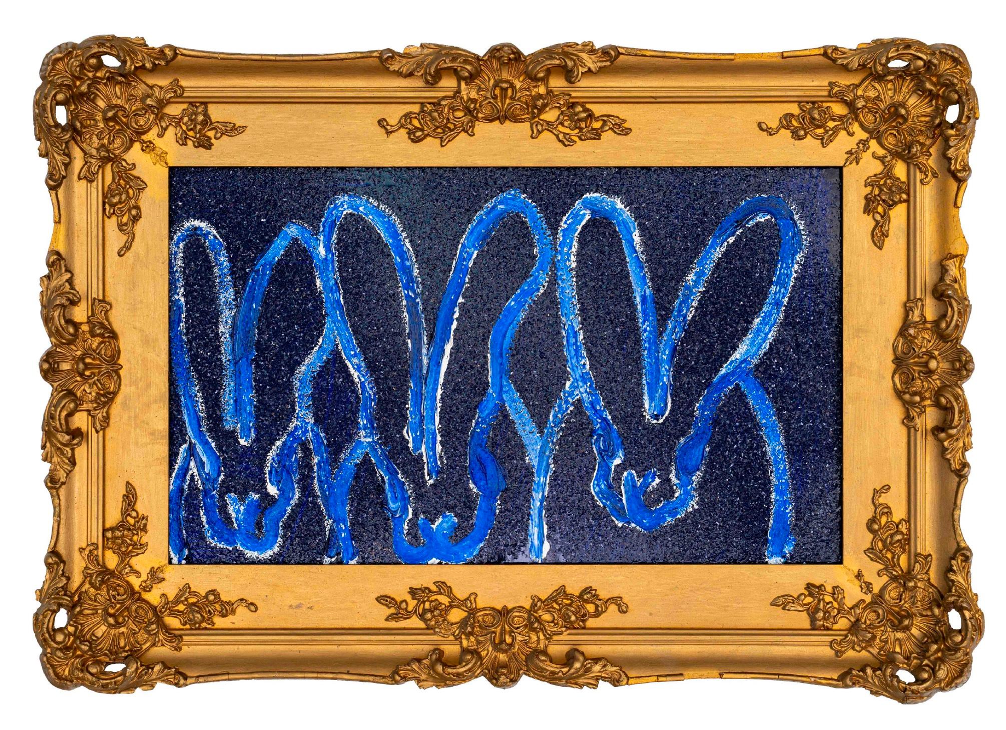 Animal Painting di Hunt Slonem - 3 Diamante Blu Hutch