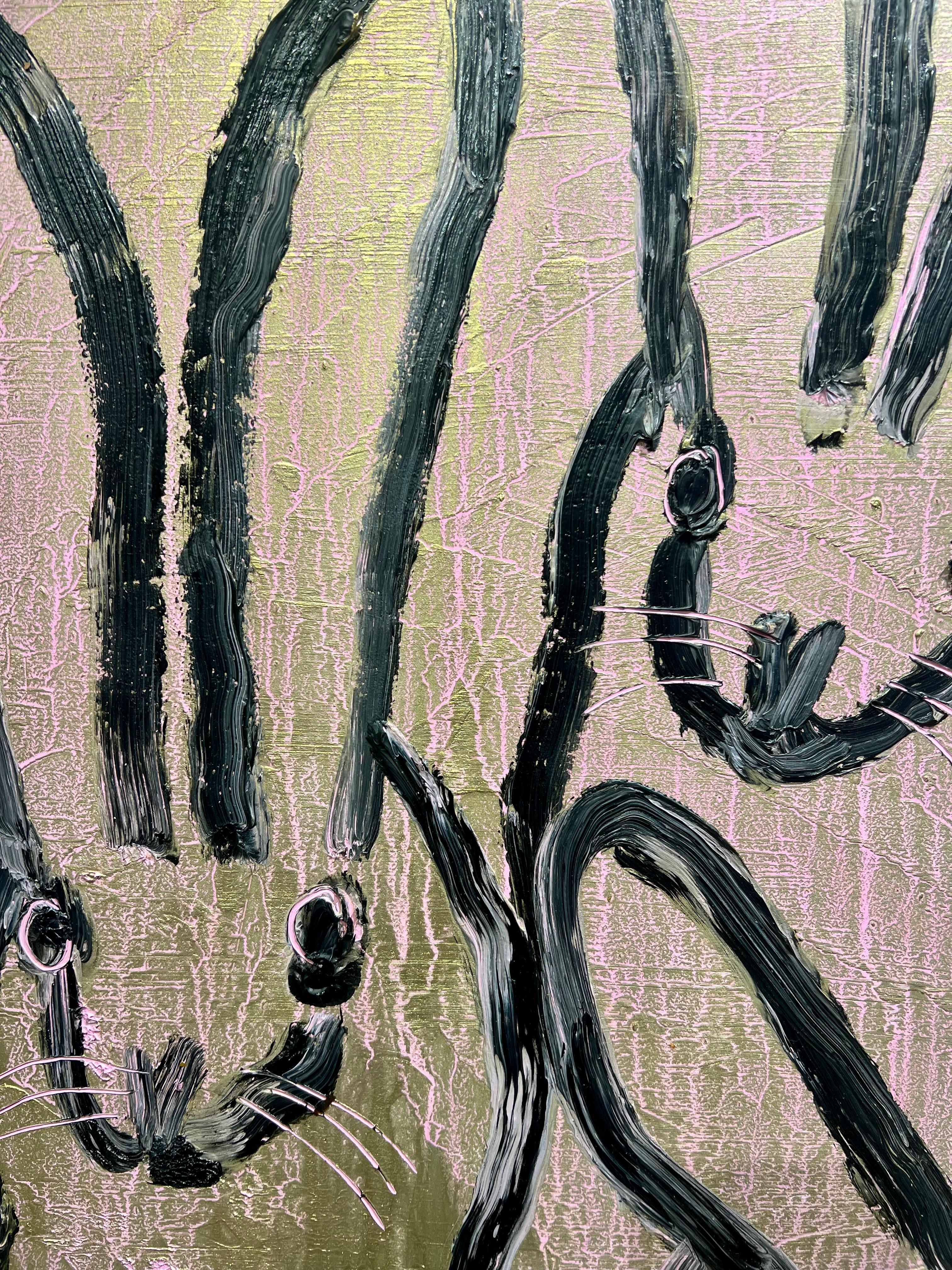 3 Vele - Animal Painting Marrone di Hunt Slonem