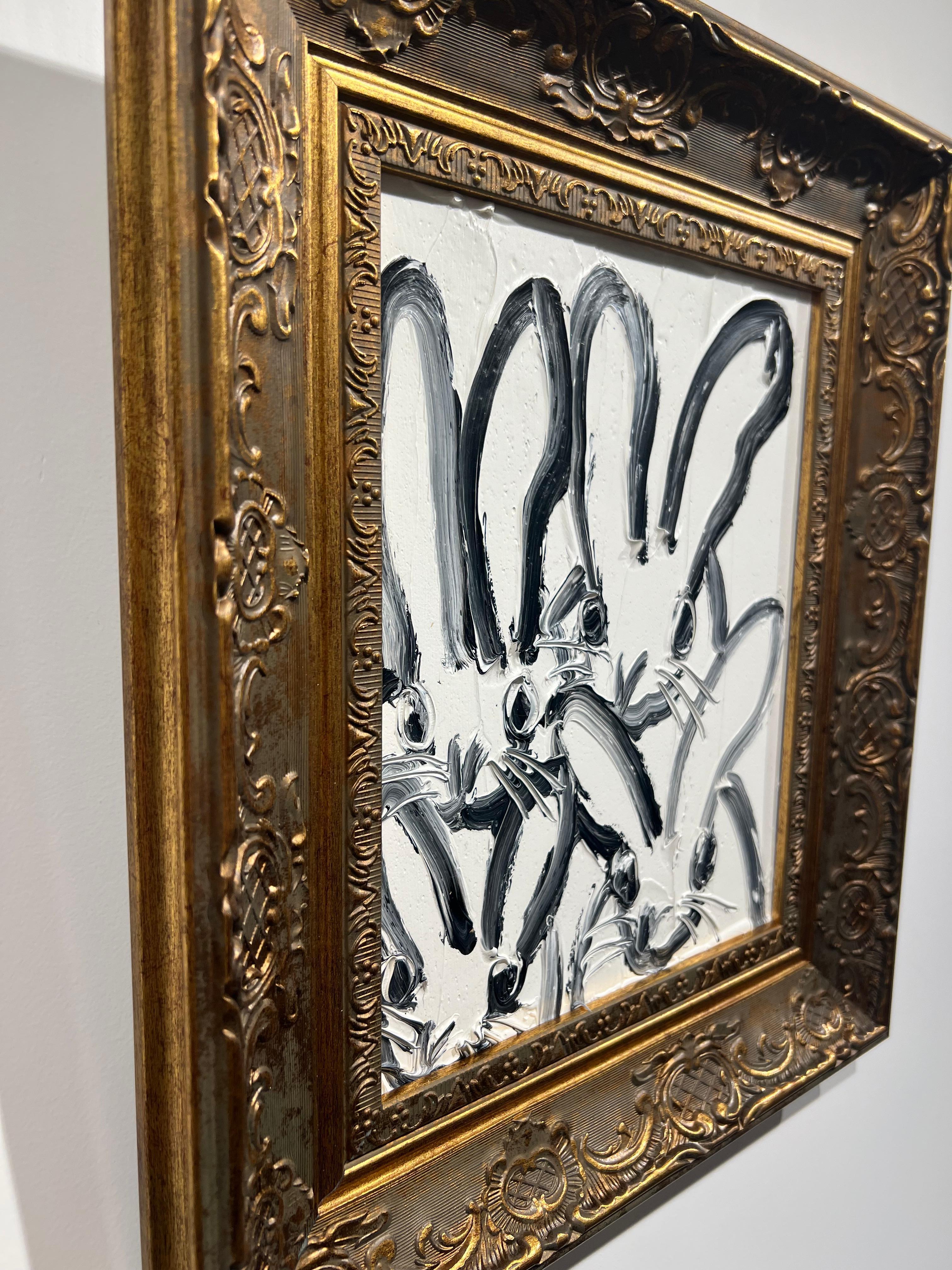 4 Hutch - Brown Animal Painting by Hunt Slonem