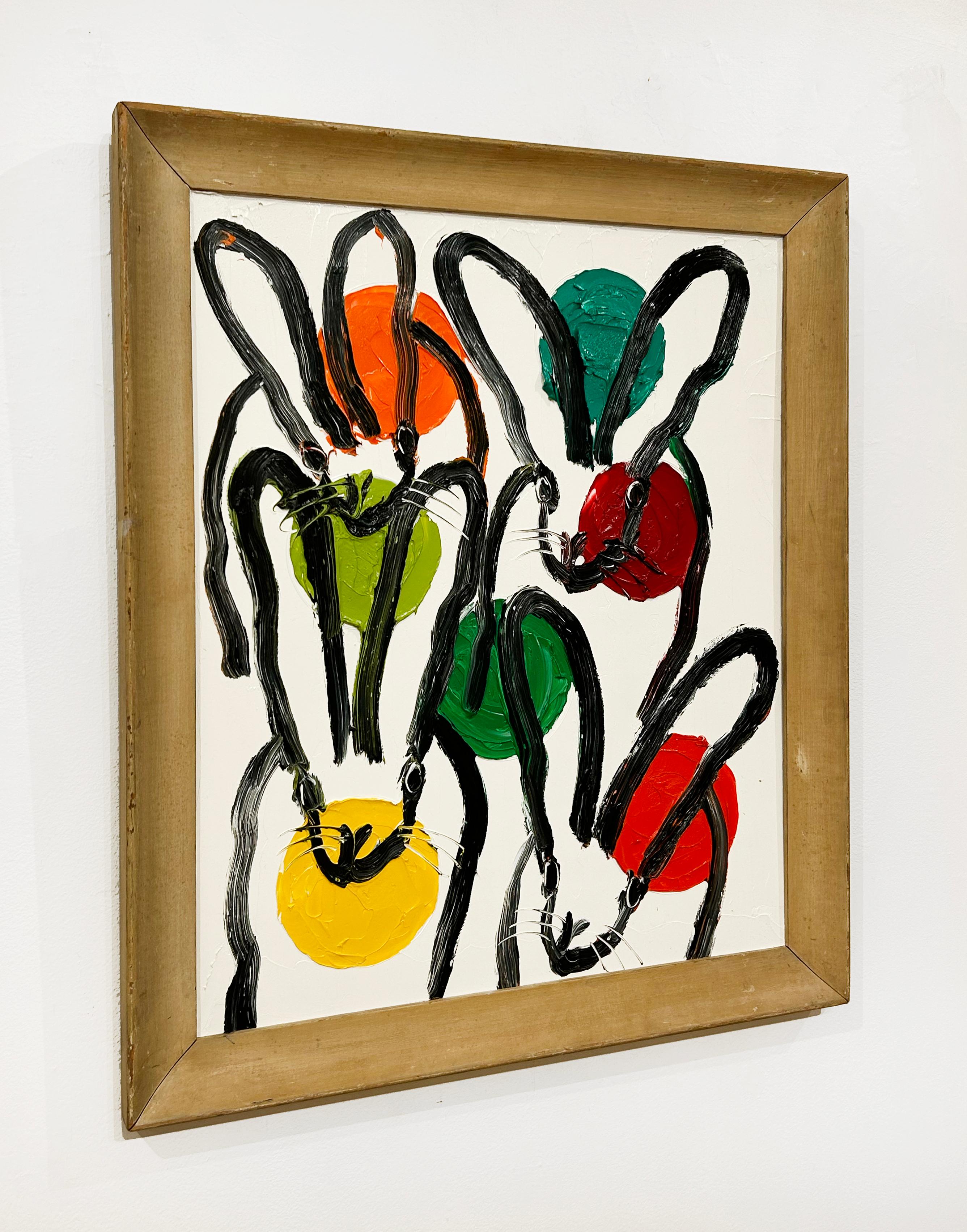 4 Orbs Hutch - Contemporain Painting par Hunt Slonem