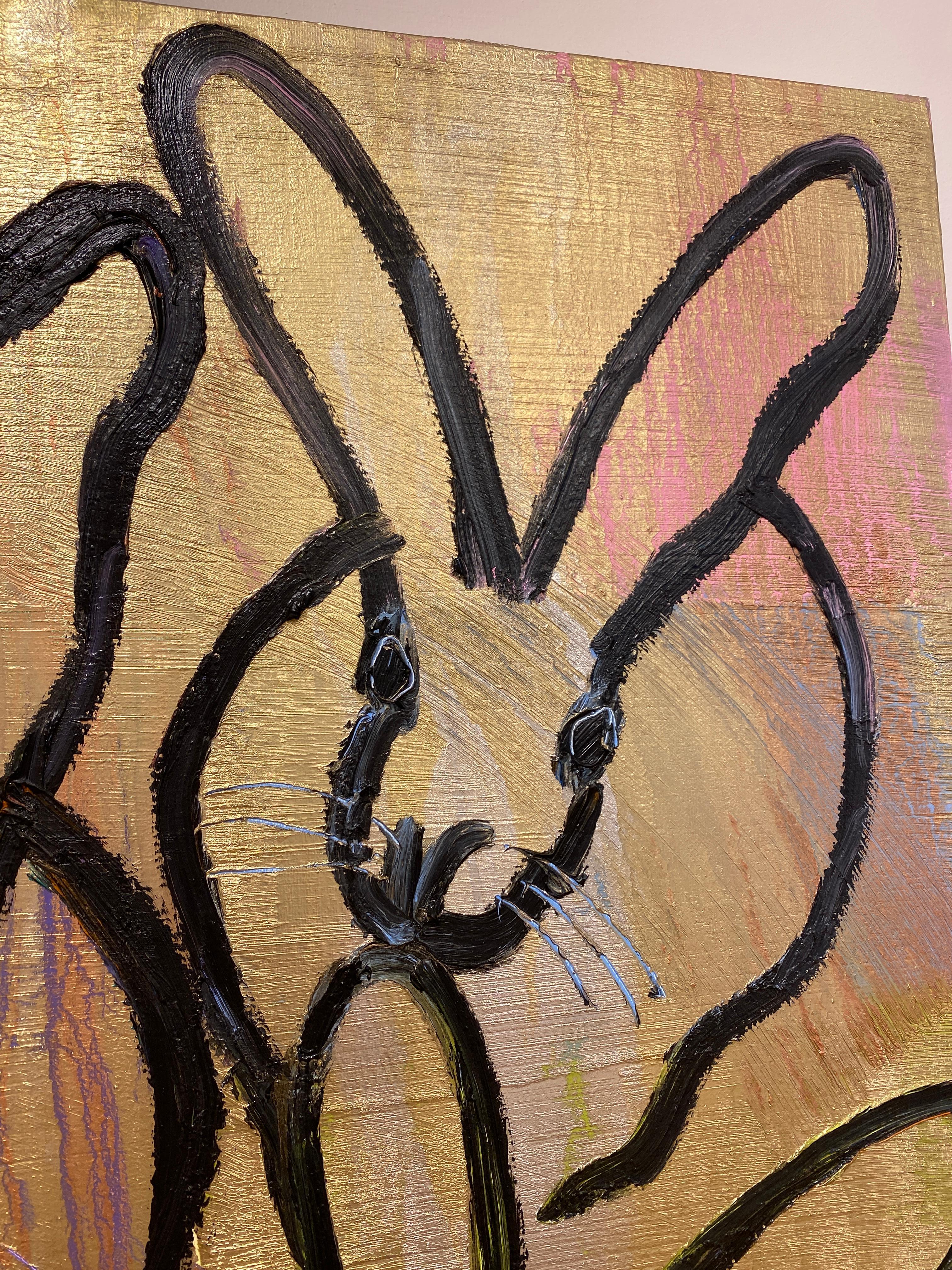Artist:  Slonem, Hunt
Title:  6 Bunnies
Date:  2020
Medium:  Oil on canvas
Unframed Dimensions:  30 x 30