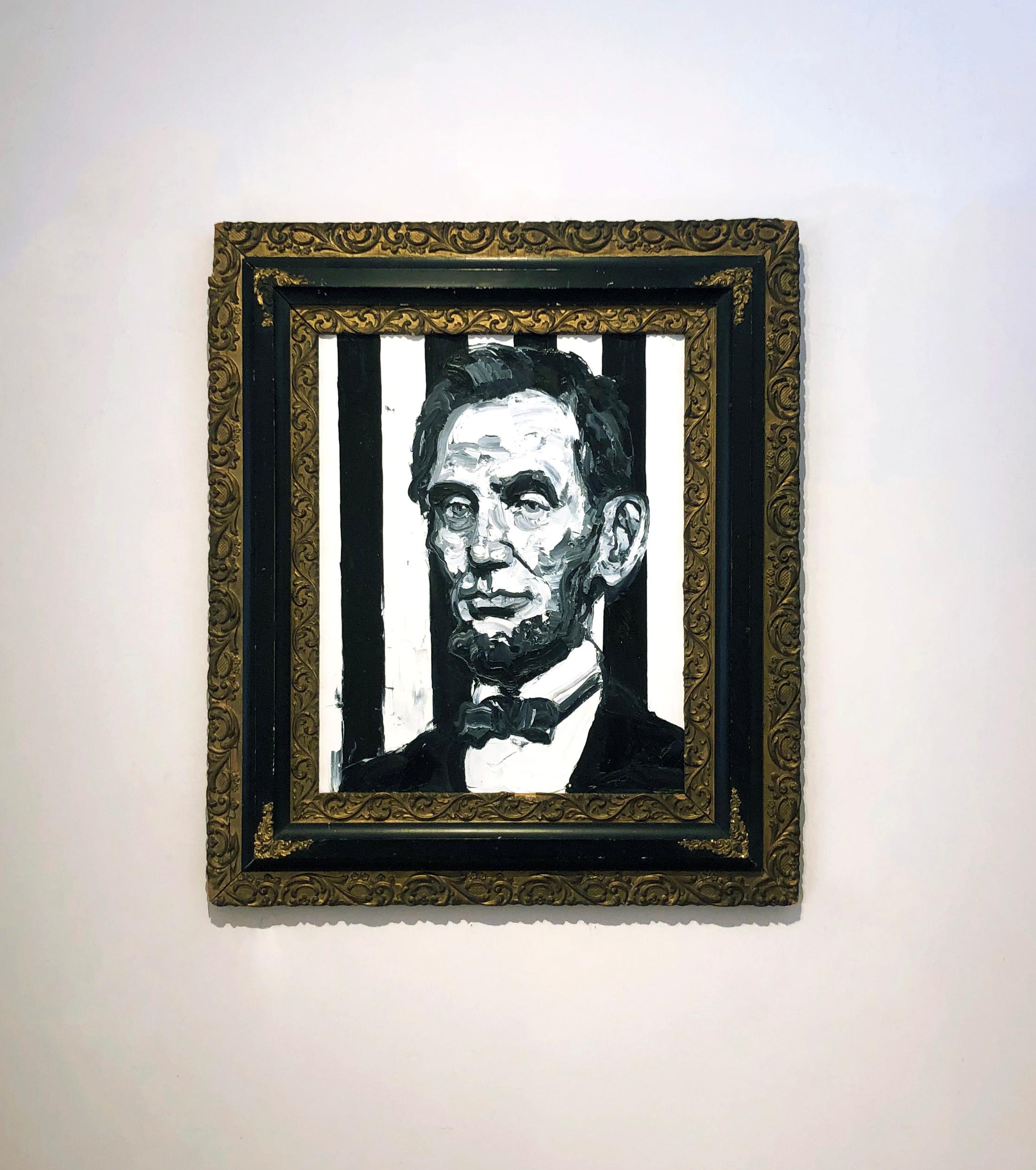 Abe Lincoln - Contemporary Painting by Hunt Slonem