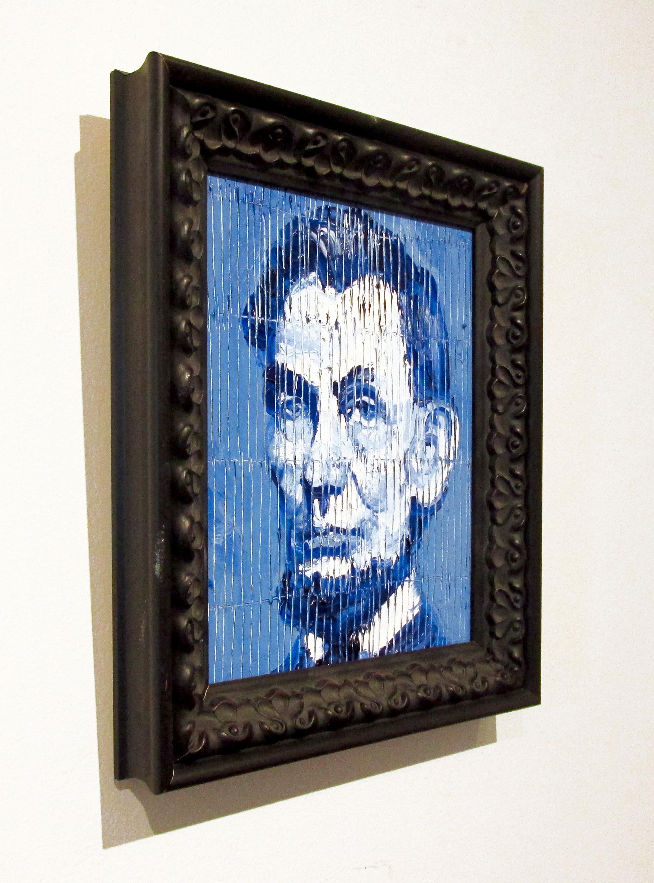 Artist:  Slonem, Hunt
Title:  Abe Lincoln
Series:  Abe Lincoln
Date:  2020
Medium:  Oil on wood
Unframed Dimensions:  10