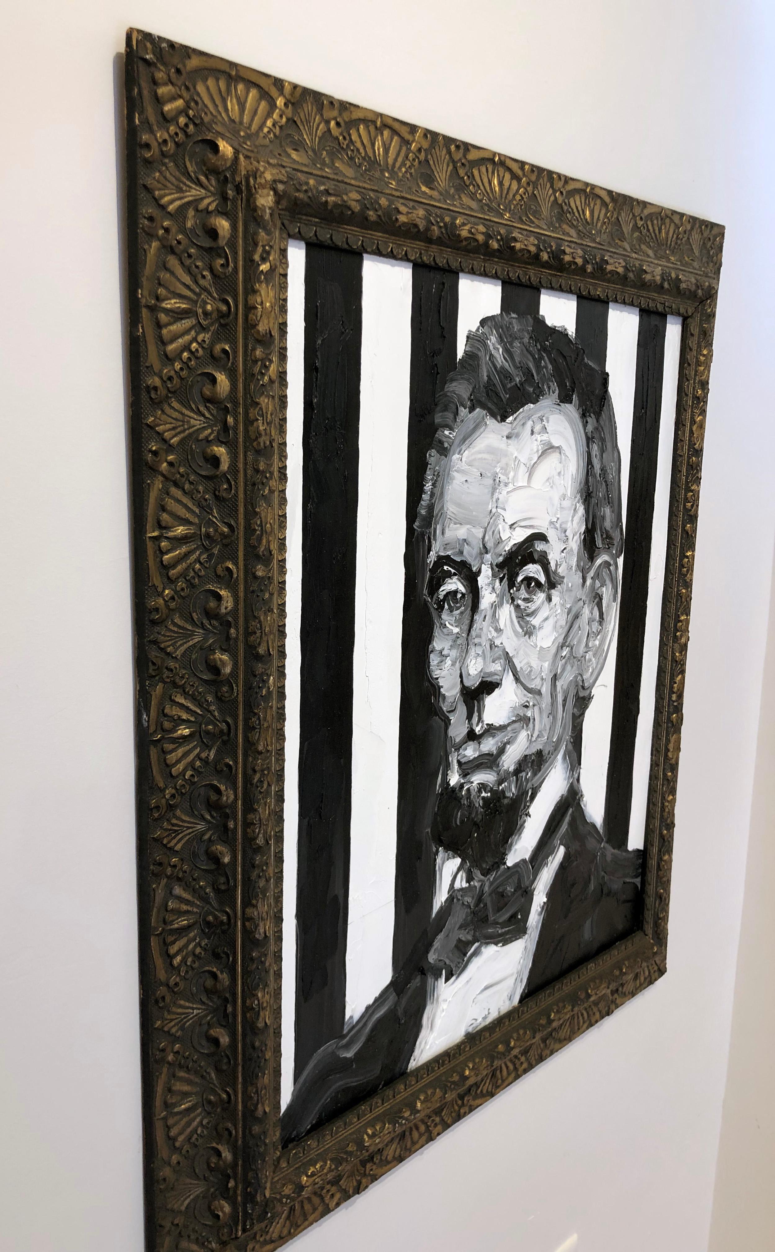 Abe Lincoln - Contemporary Painting by Hunt Slonem