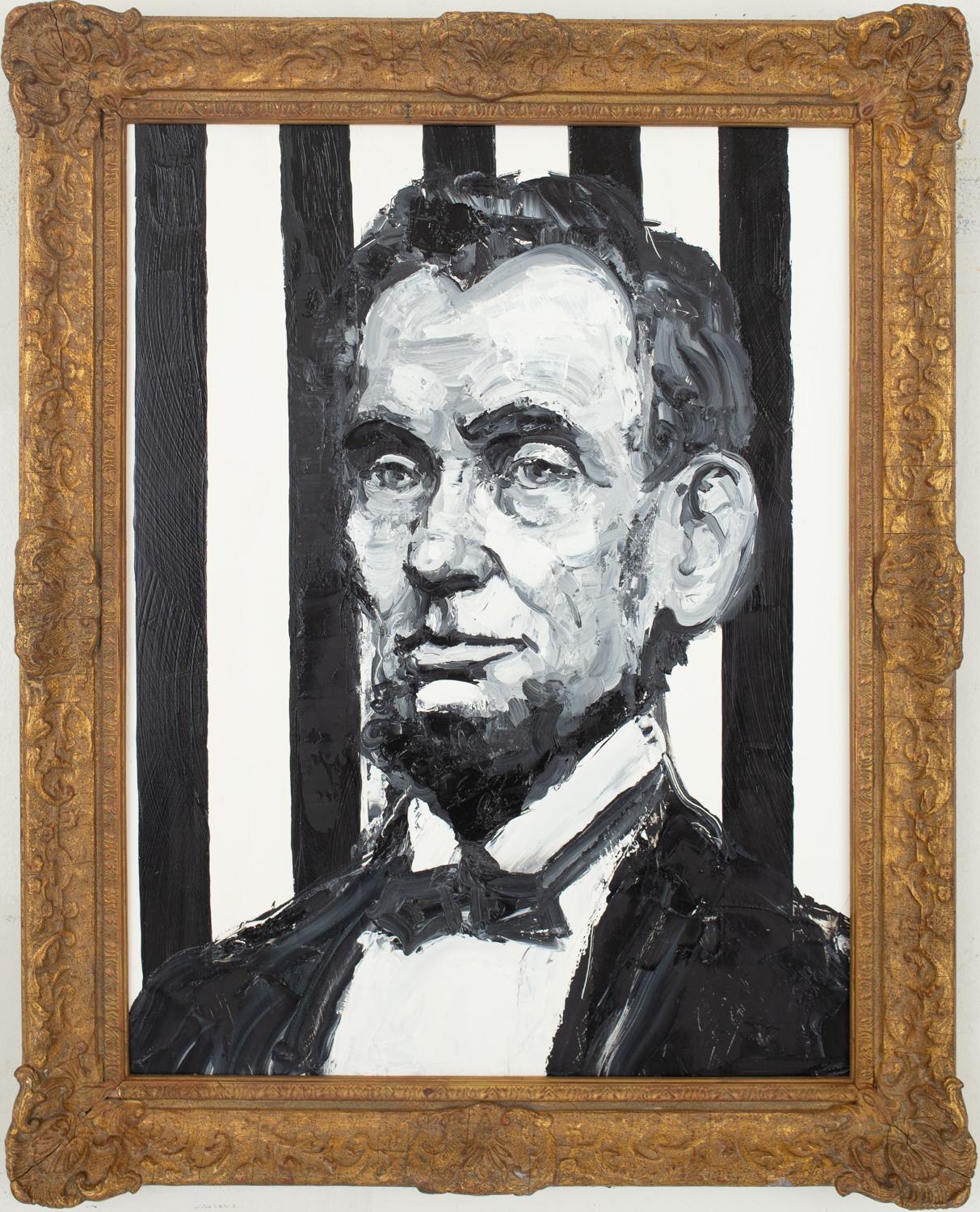 Hunt Slonem Animal Painting - Abe Lincoln