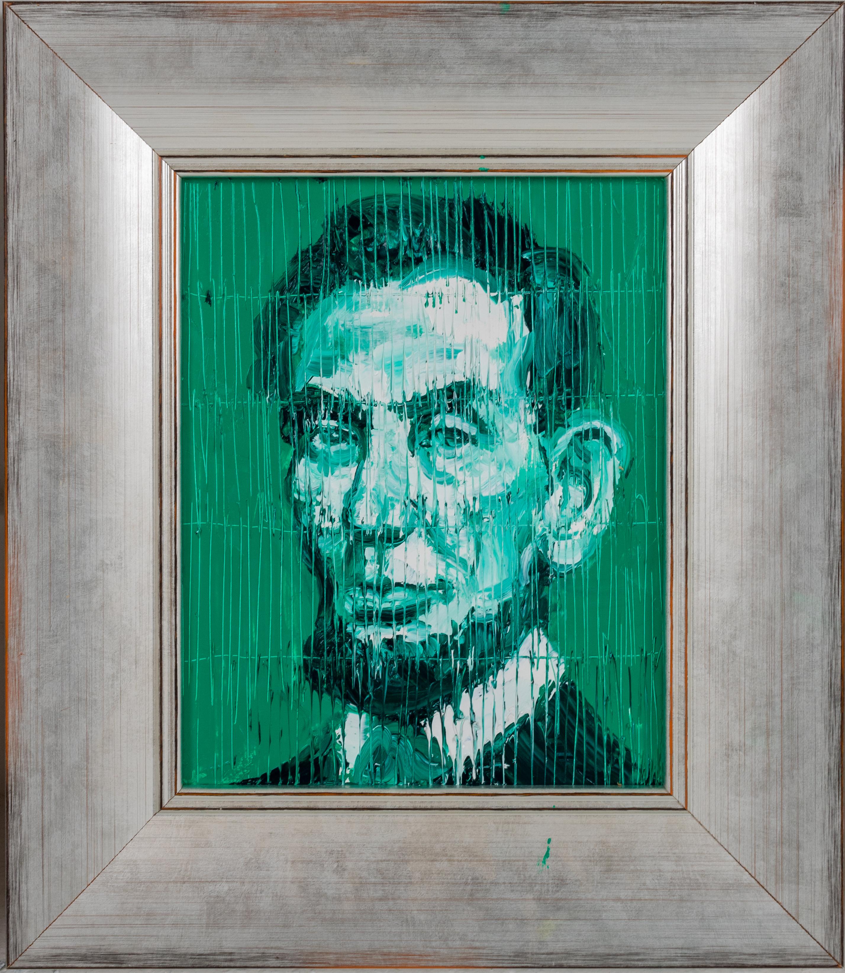 Hunt Slonem Portrait Painting - Abe Lincoln