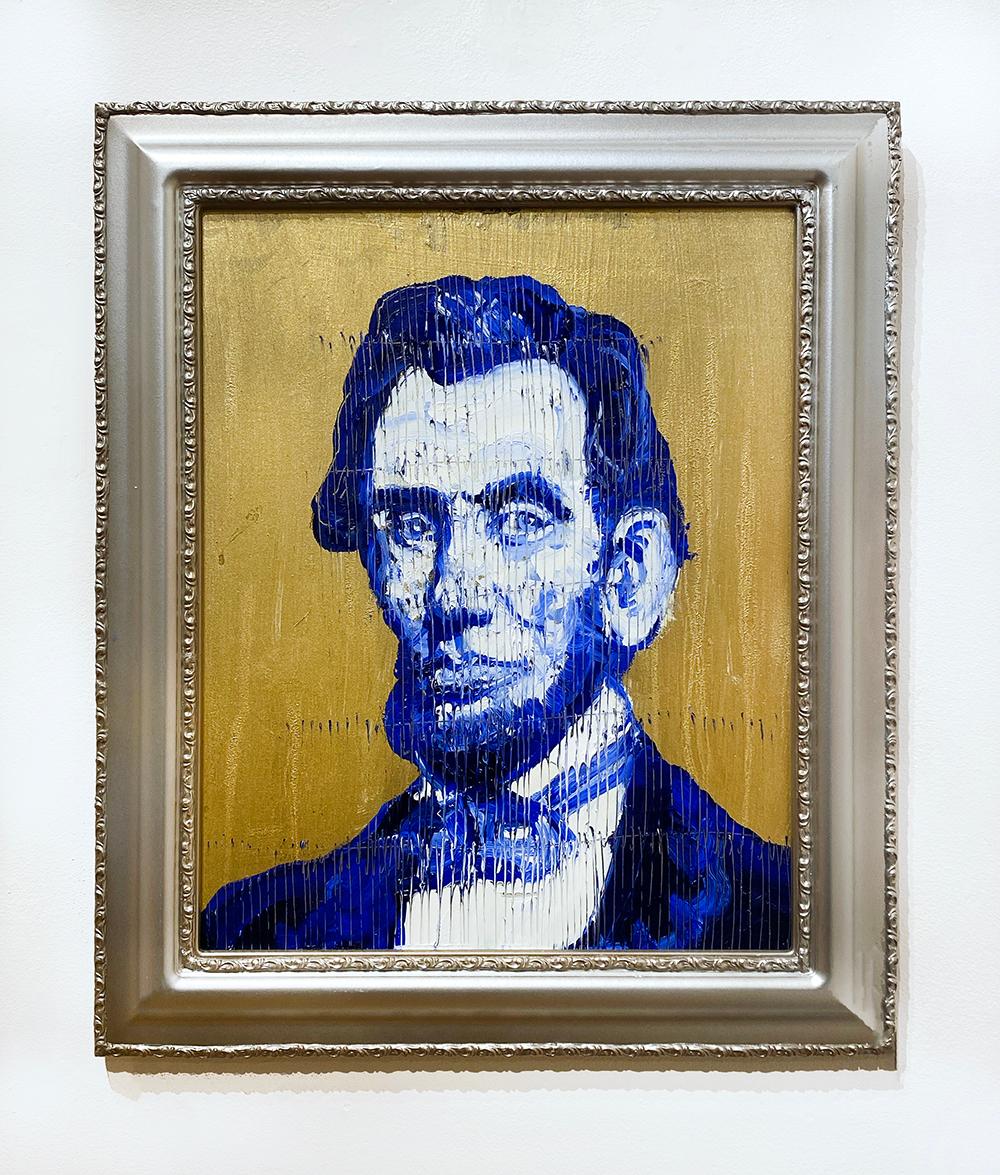 Abraham Lincoln - Painting de Hunt Slonem
