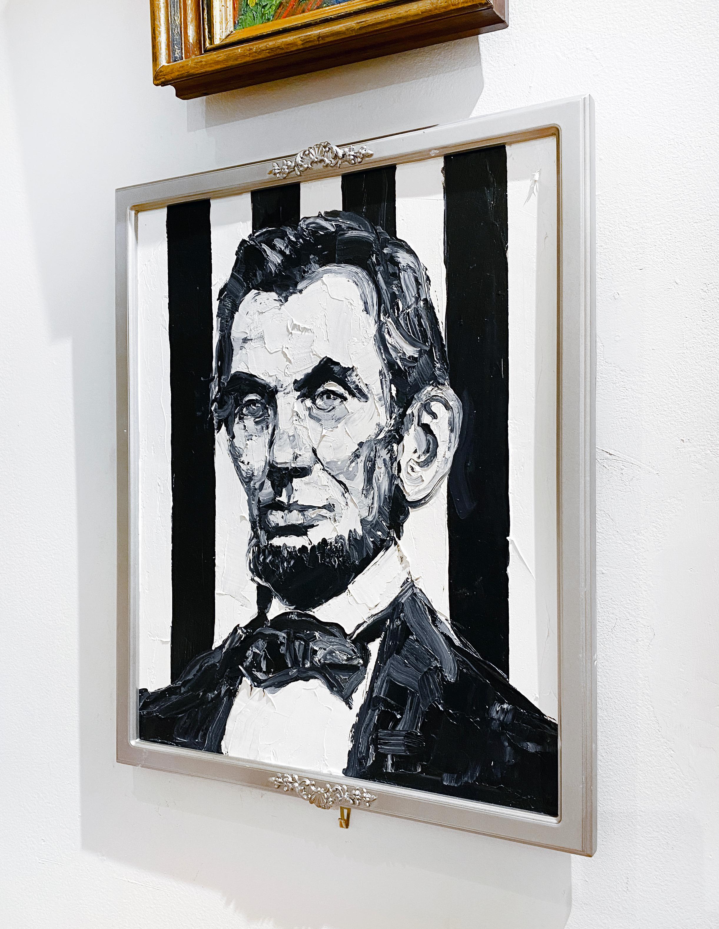 Abraham Lincoln - Painting by Hunt Slonem