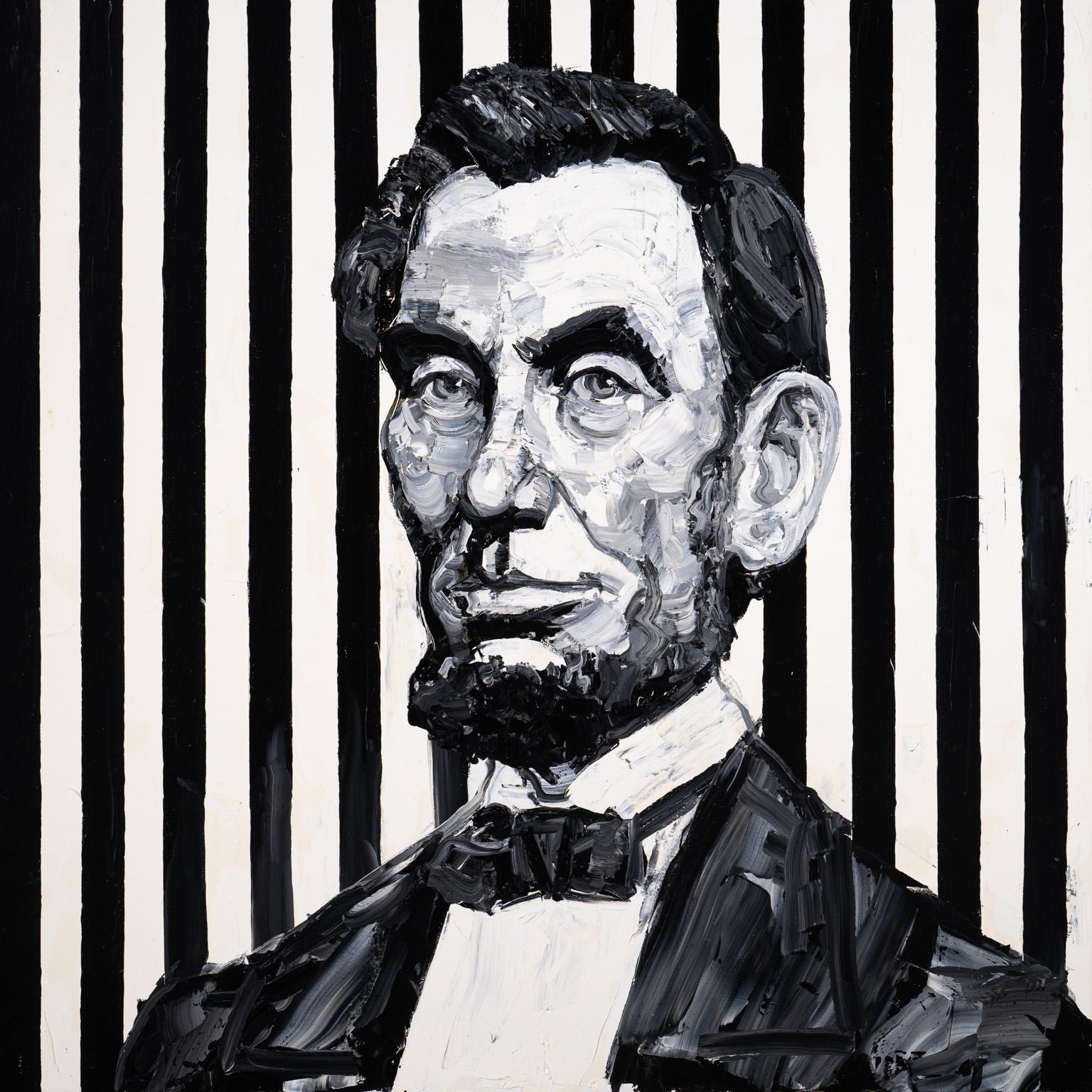 Abraham Lincoln - Painting by Hunt Slonem