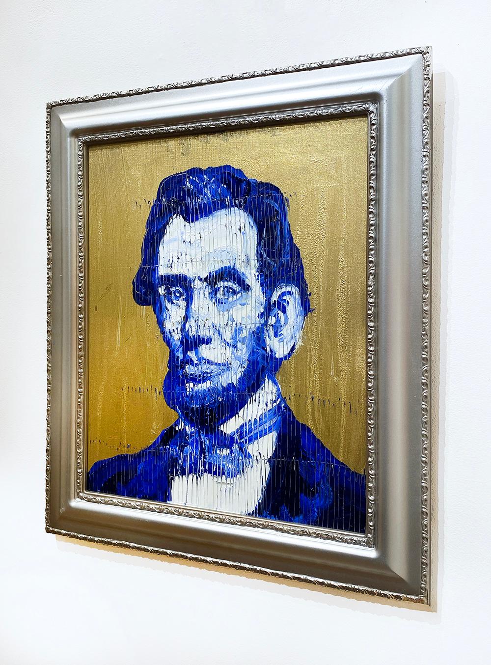 Abraham Lincoln - Contemporain Painting par Hunt Slonem