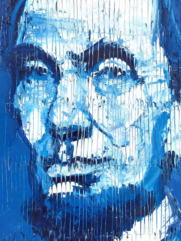 paintings with blue backgrounds