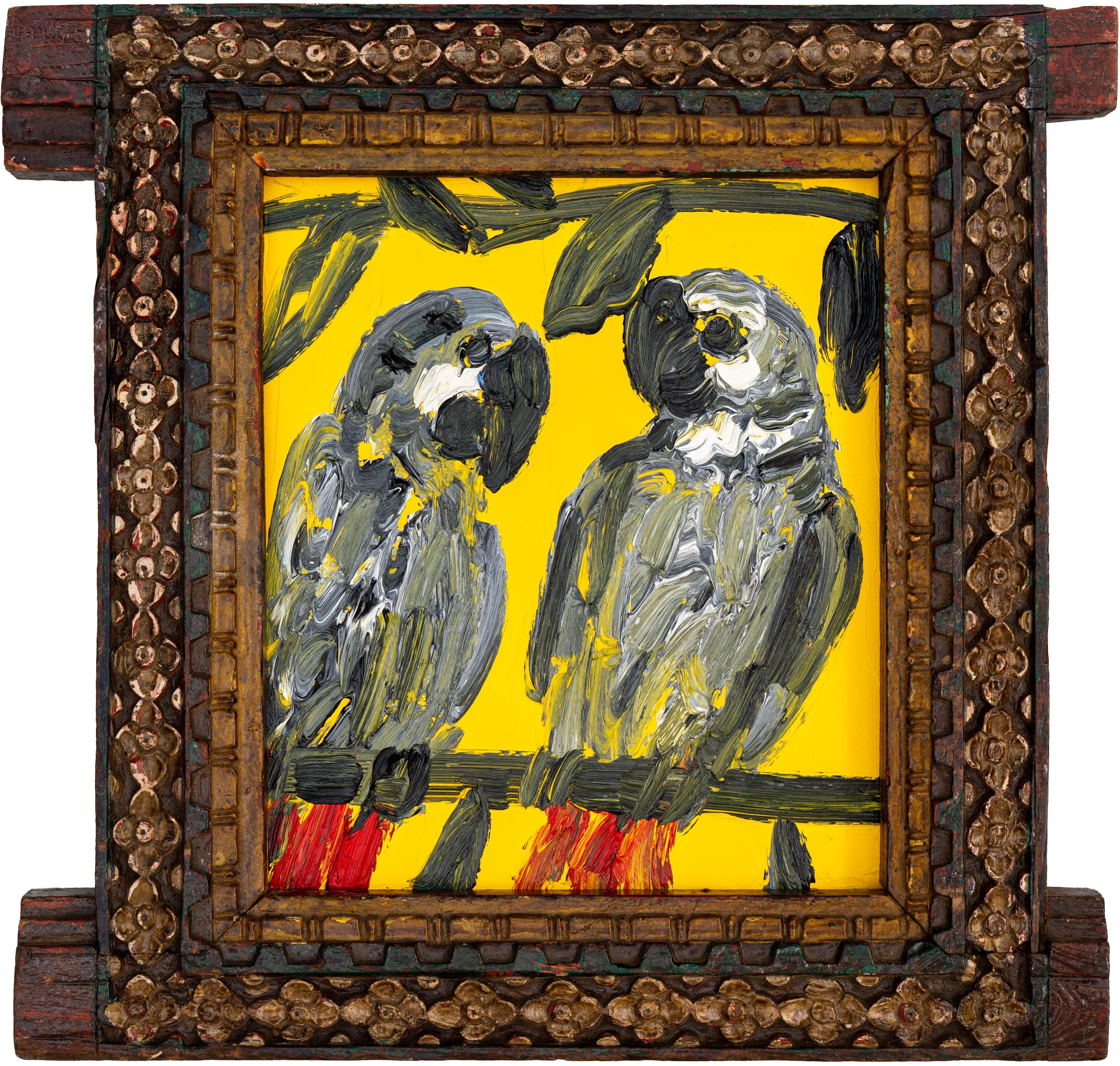 Grautöne – Painting von Hunt Slonem