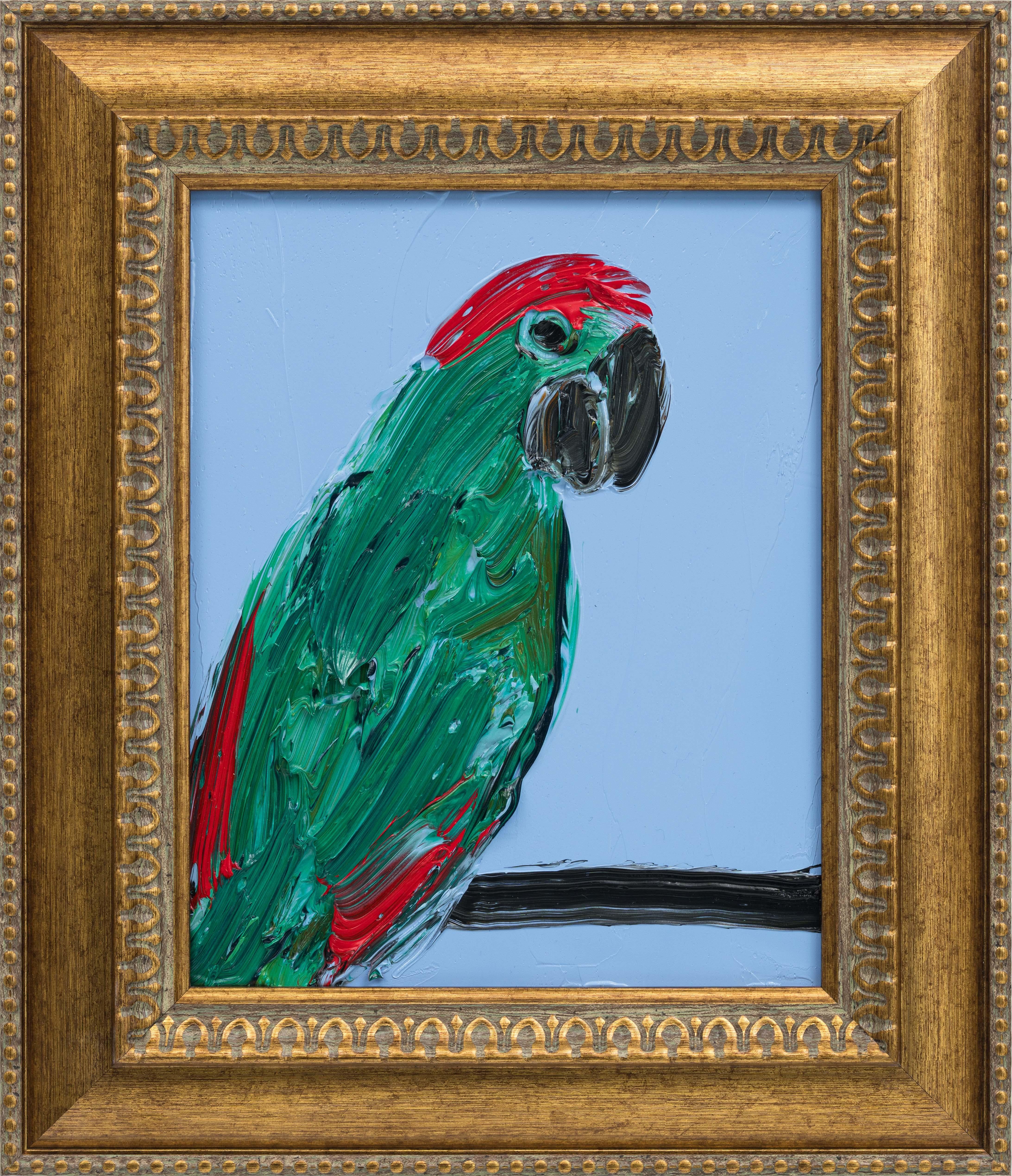 Hunt Slonem Animal Painting – Alba Rosa