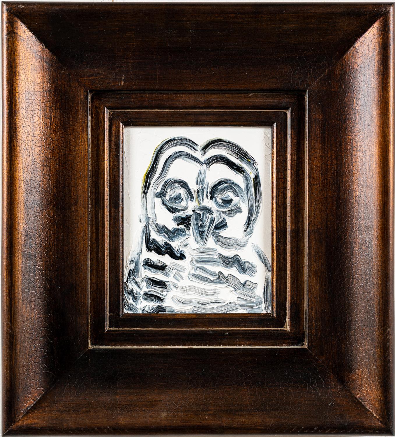 Hunt Slonem Animal Painting - Amy's Owl