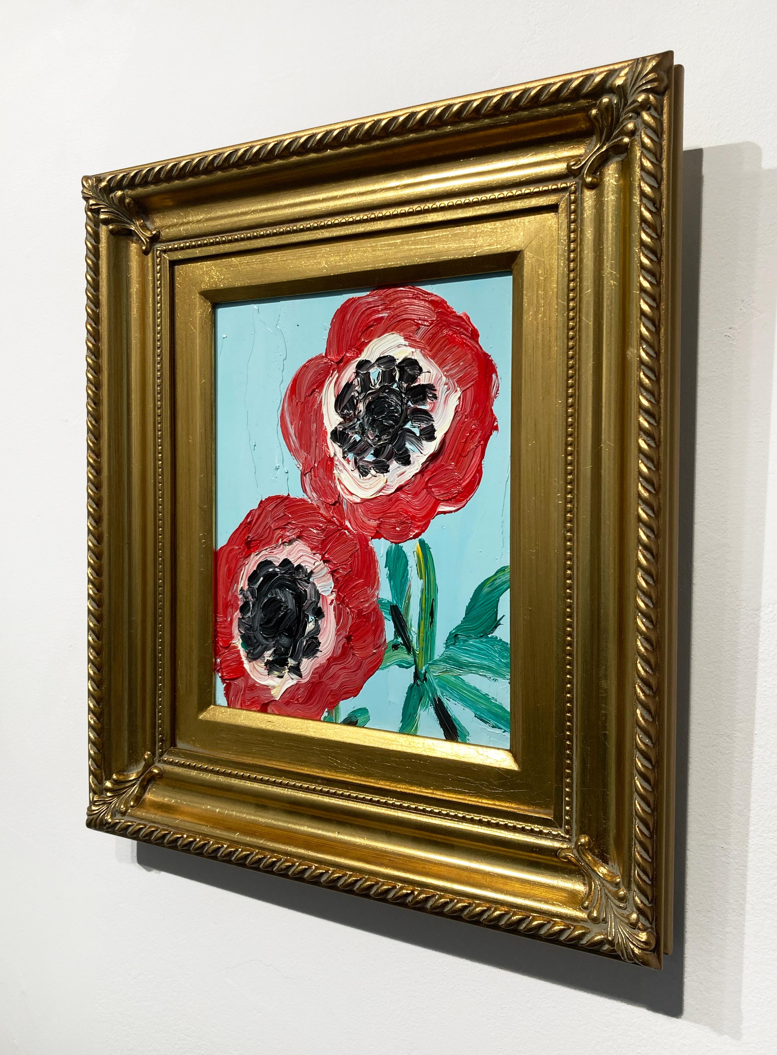 Anemone - Contemporary Painting by Hunt Slonem