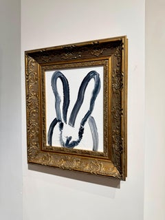 At The Feet, Oil Painting of Bunny, Framed, Signed, 2023