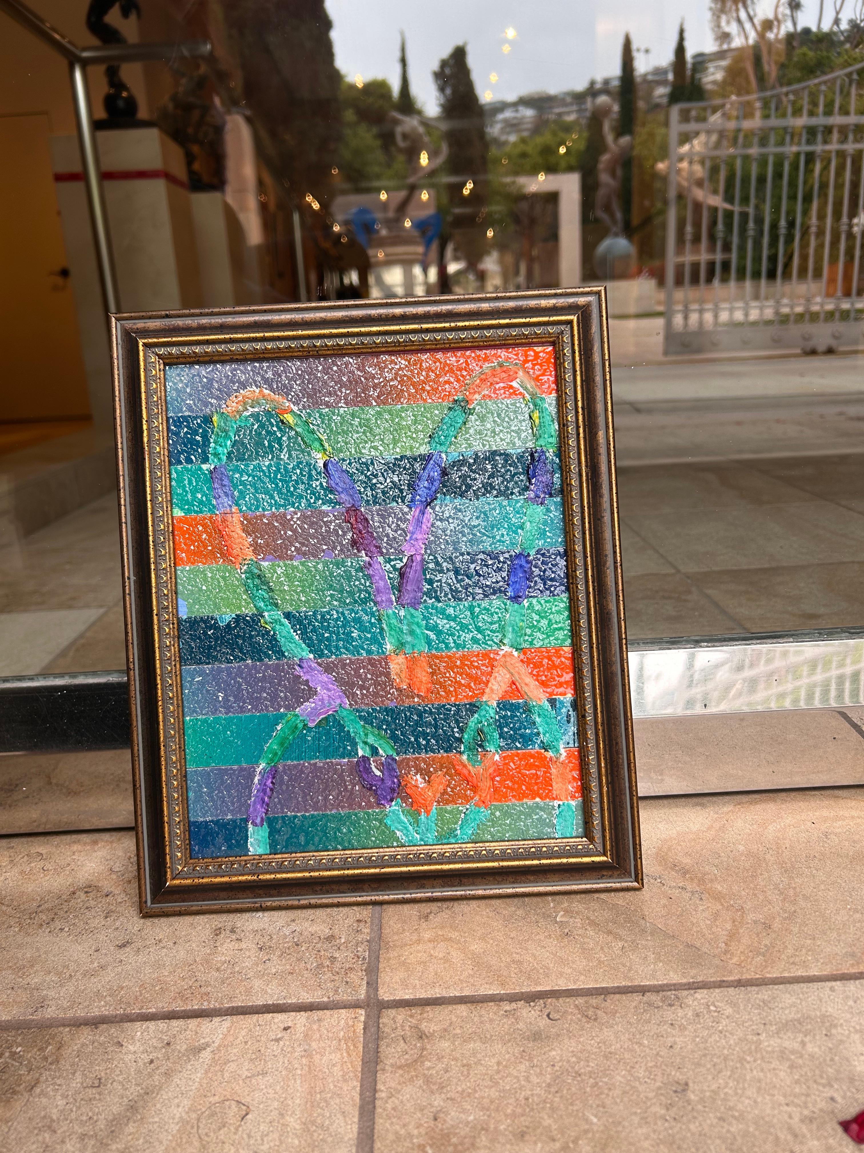 Conejito con banda - Painting de Hunt Slonem