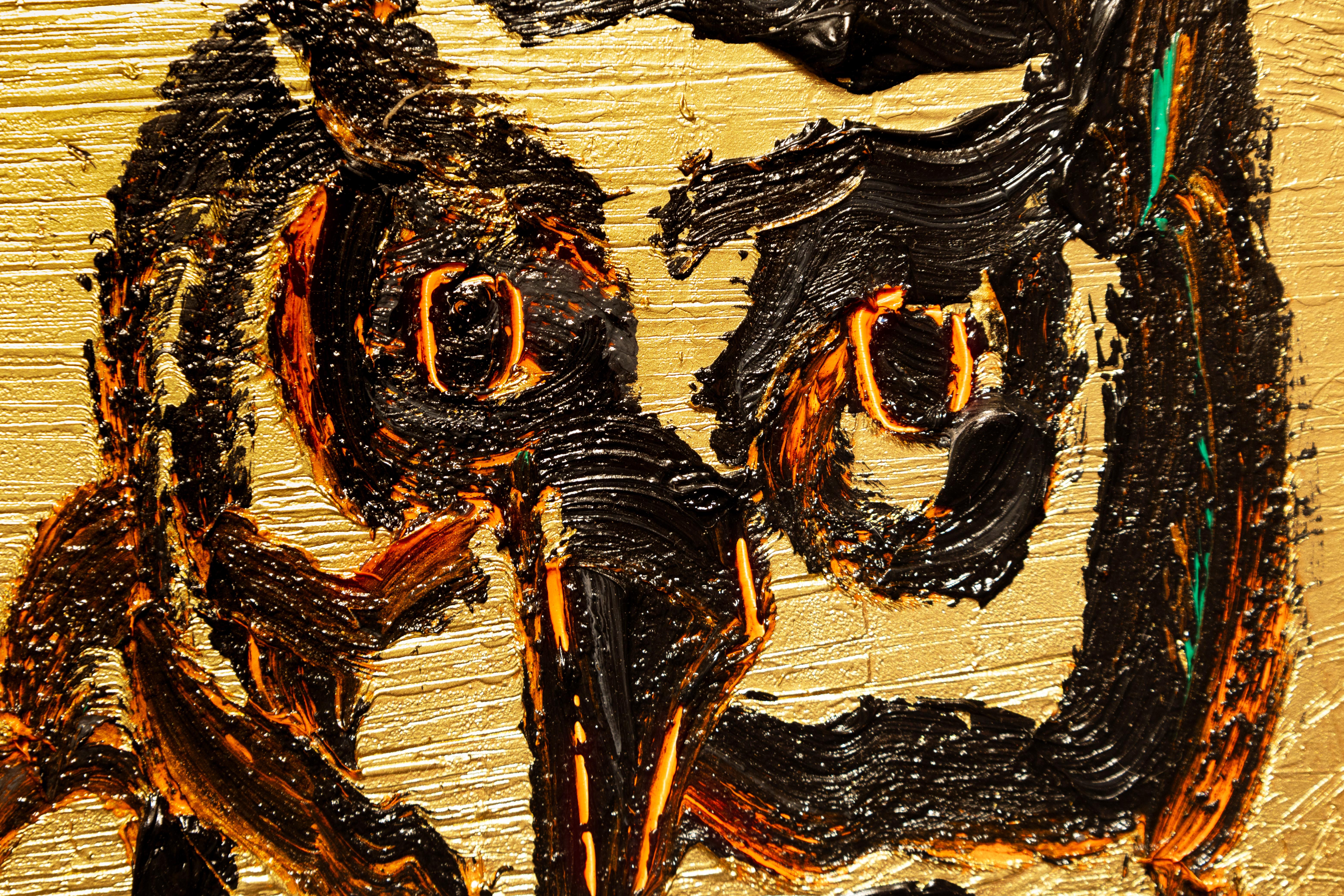 'Barbagianni' Pittura unica - Painting Neoespressionismo di Hunt Slonem