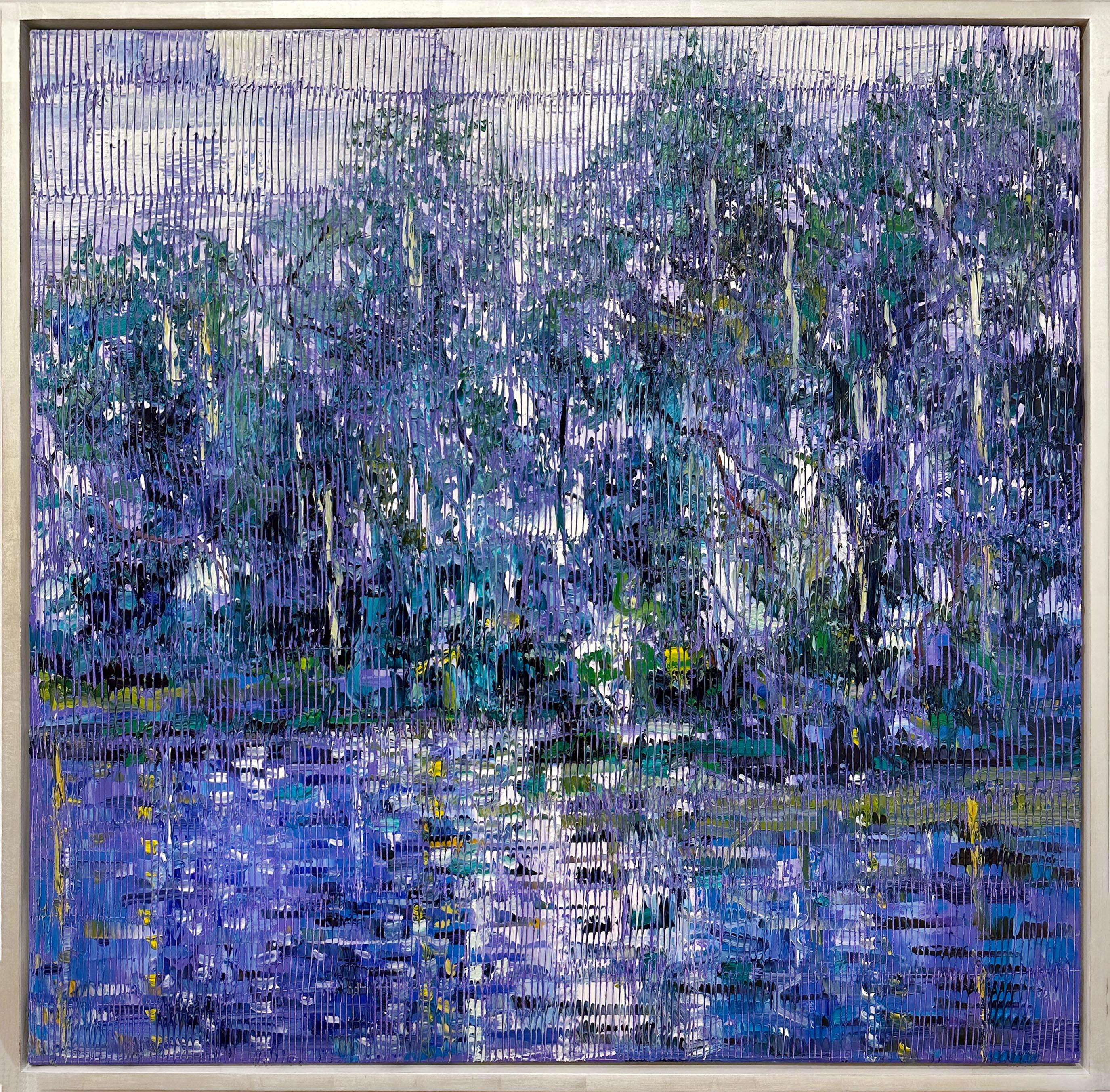 Bayou Blue - Painting by Hunt Slonem