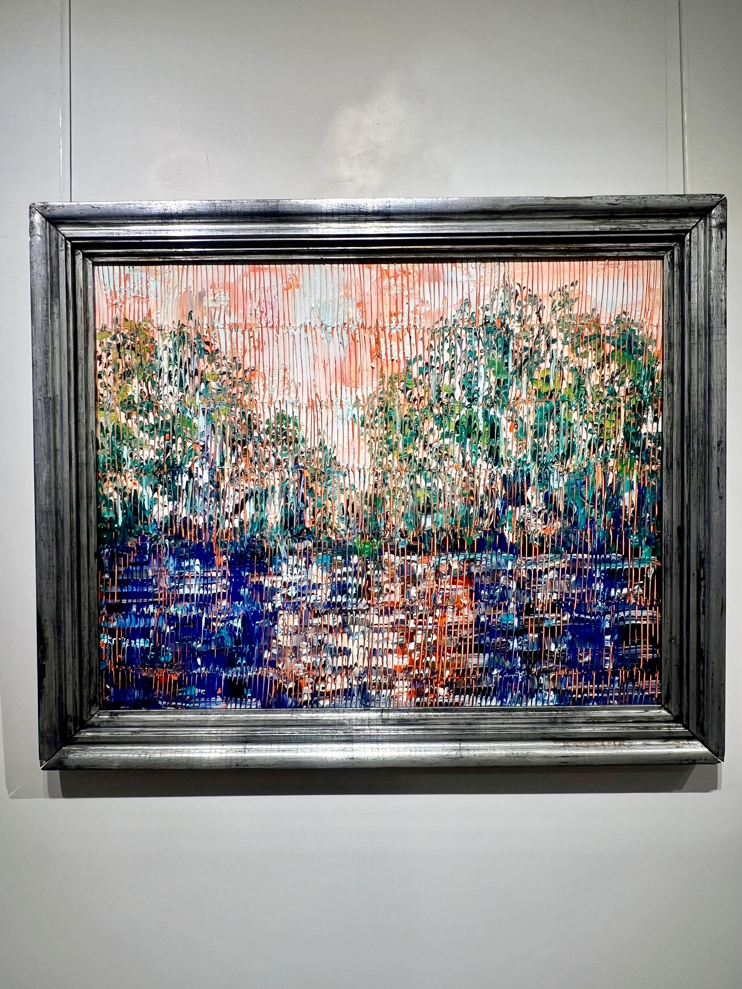 Bayou Madewood (La Fouche) - Landscape Painting Marrón de Hunt Slonem