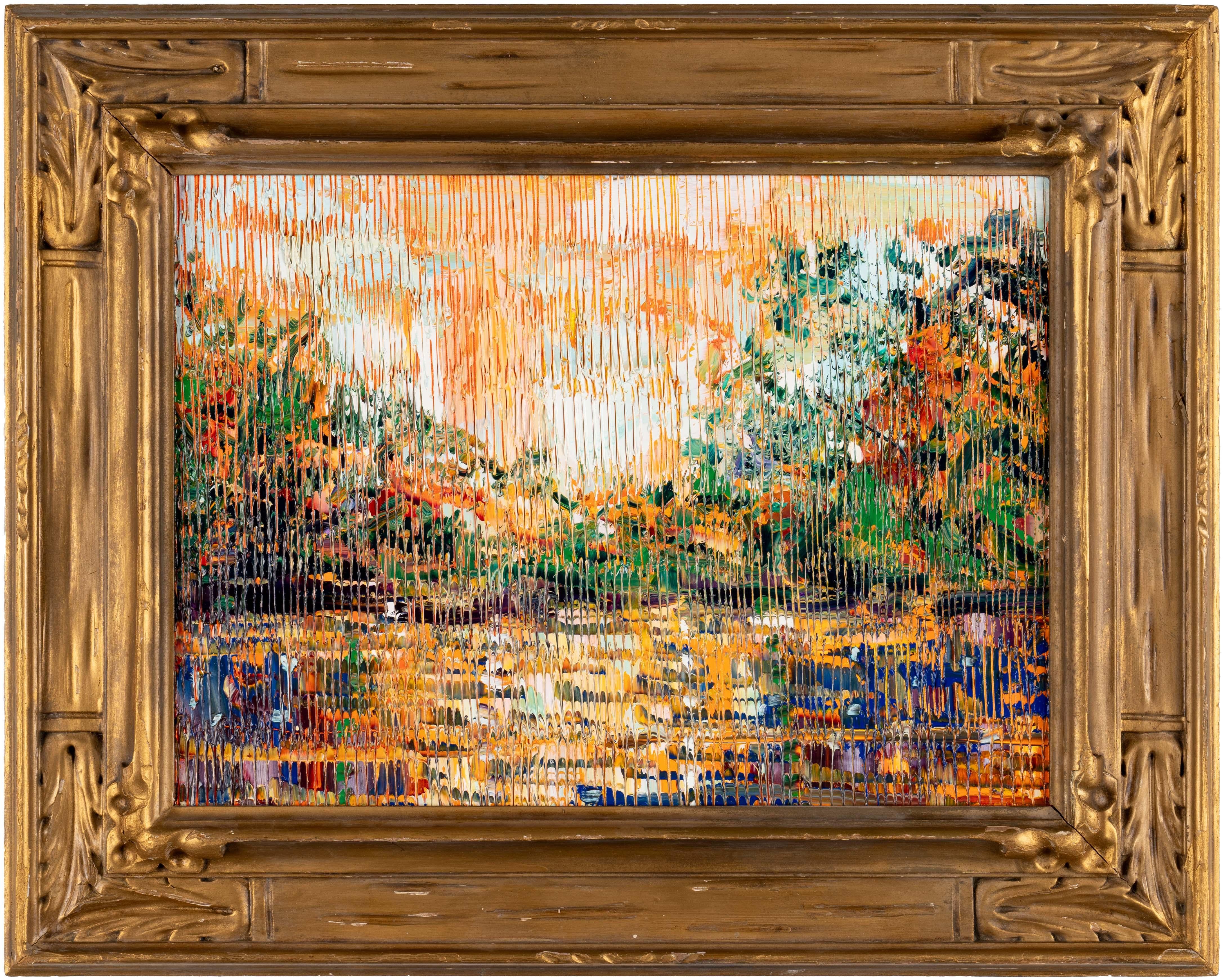 Hunt Slonem Landscape Painting – Bayou Teche