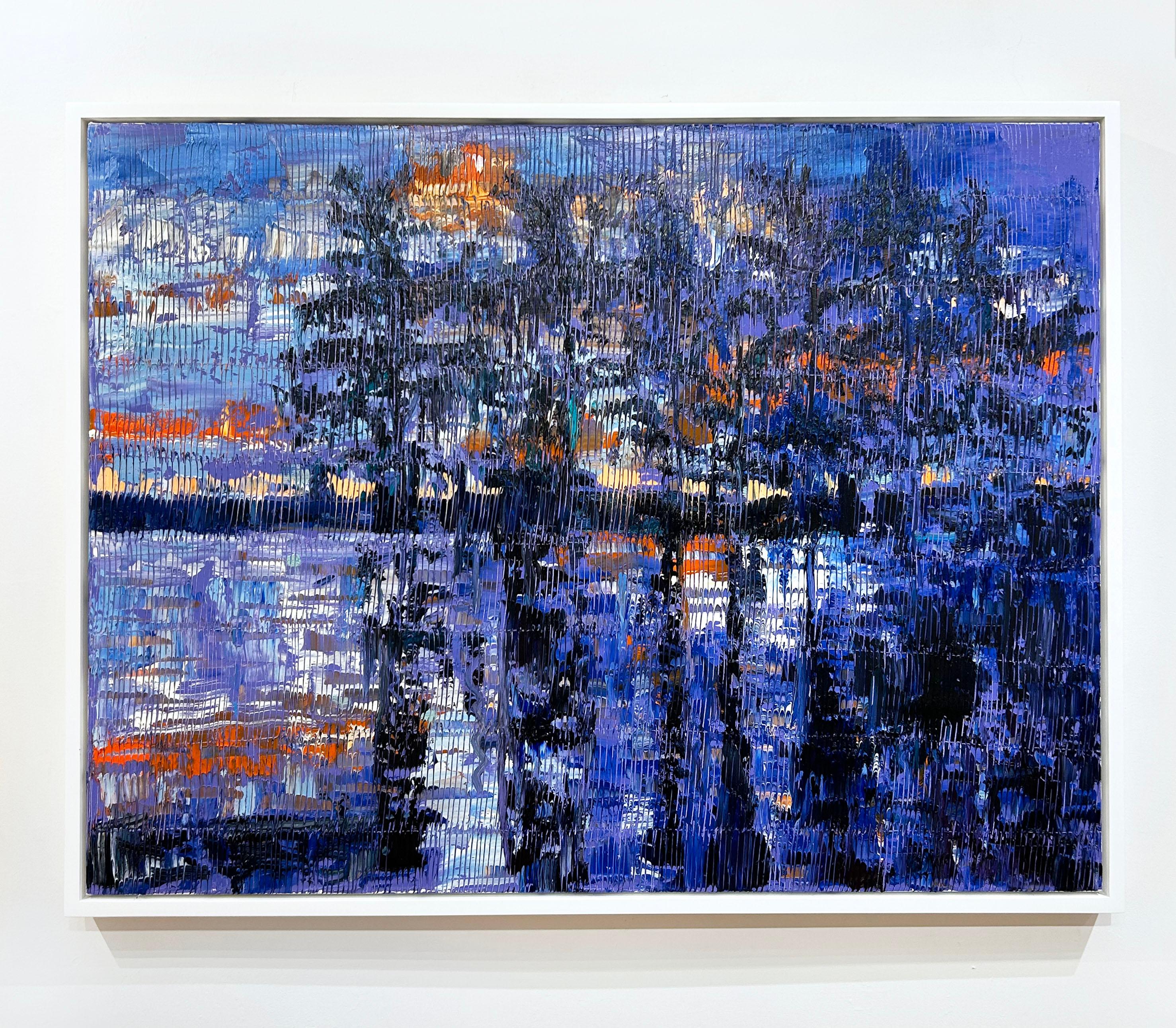 Atardecer en el Bayou Teche - Painting Contemporáneo de Hunt Slonem