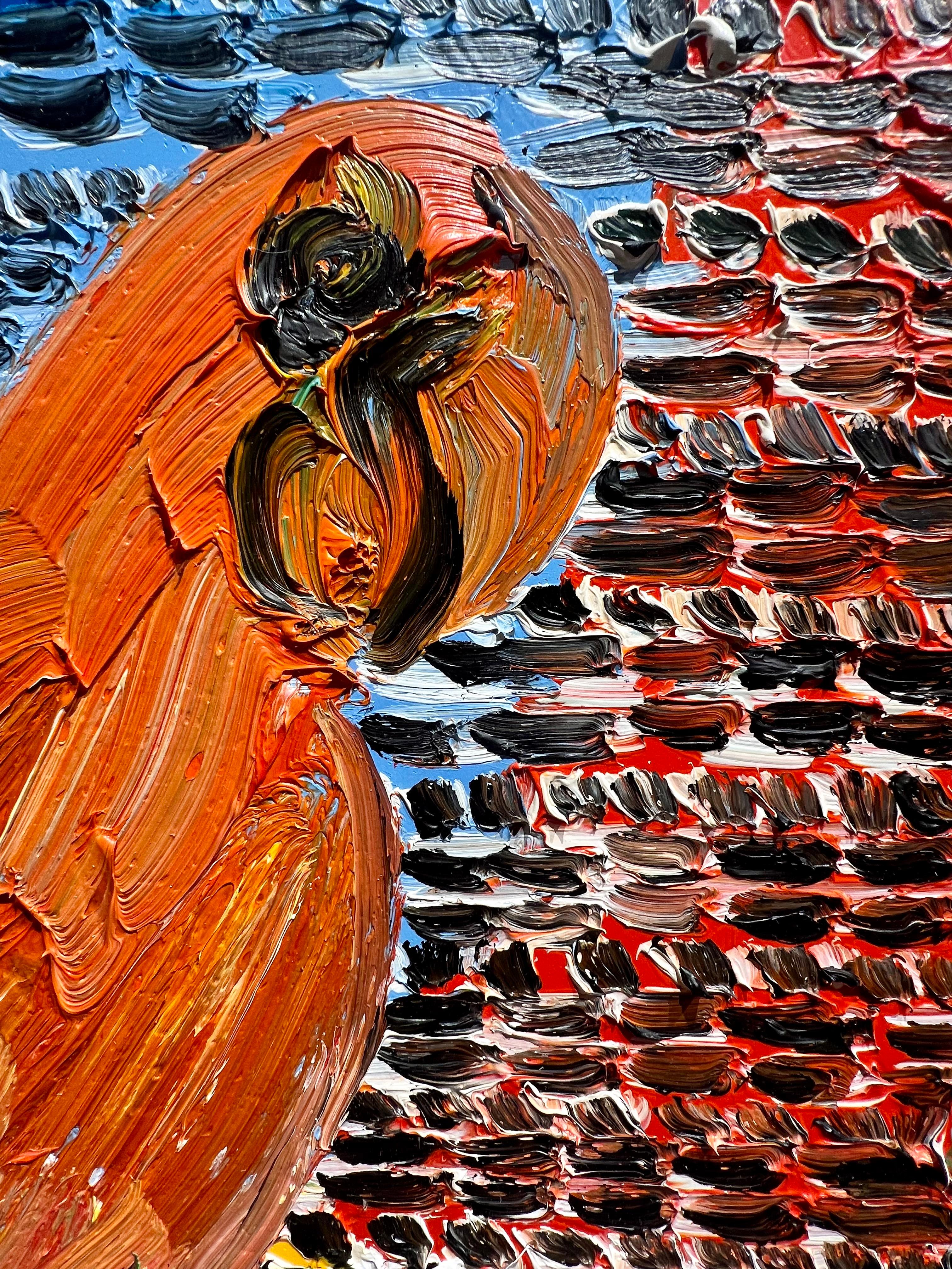 Birds Eye - Animal Painting Nero di Hunt Slonem