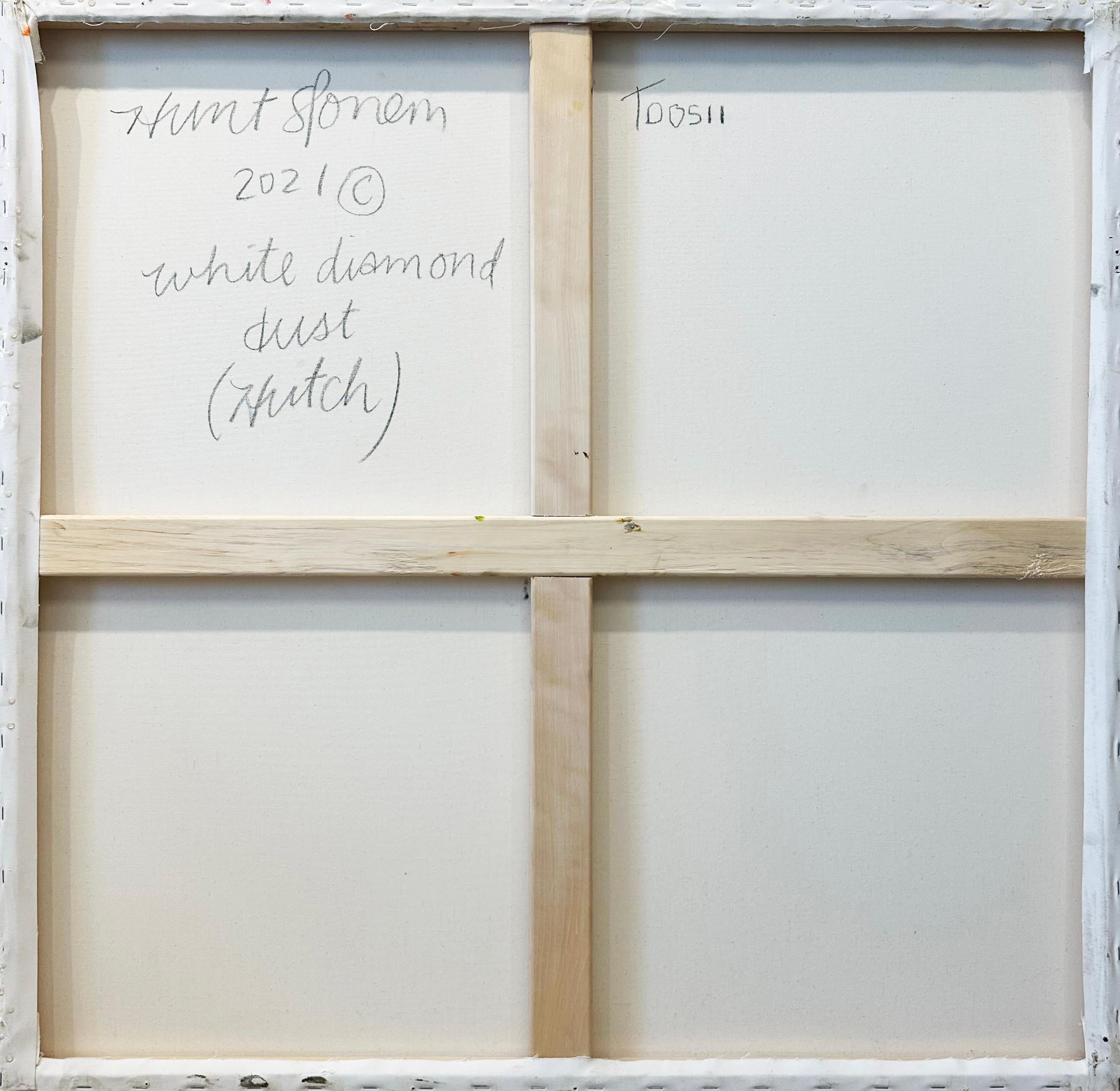 Schwarz-weiße Hasenmalerei 'White Diamond Dust (Hutch) im Angebot 4