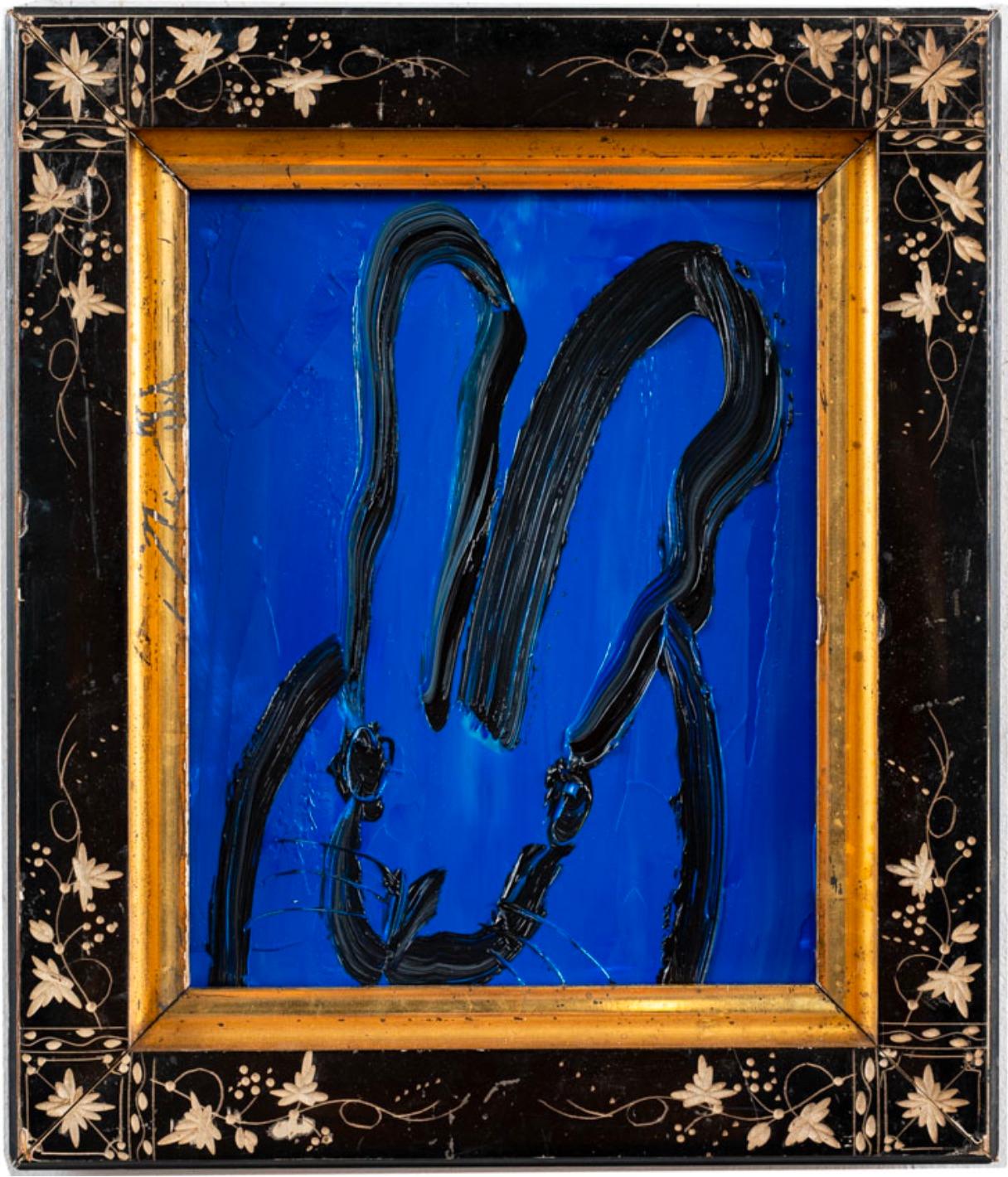 Hunt Slonem Animal Painting – Blauer Junge