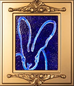 'Blue Bunny Diamond Dust' Unique Painting
