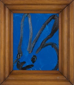 Hunt Slonem - Blue Bunny Blue Bunny