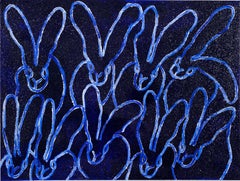 Blue Diamond Dust "Bunny Painting" by Hunt Slonem 