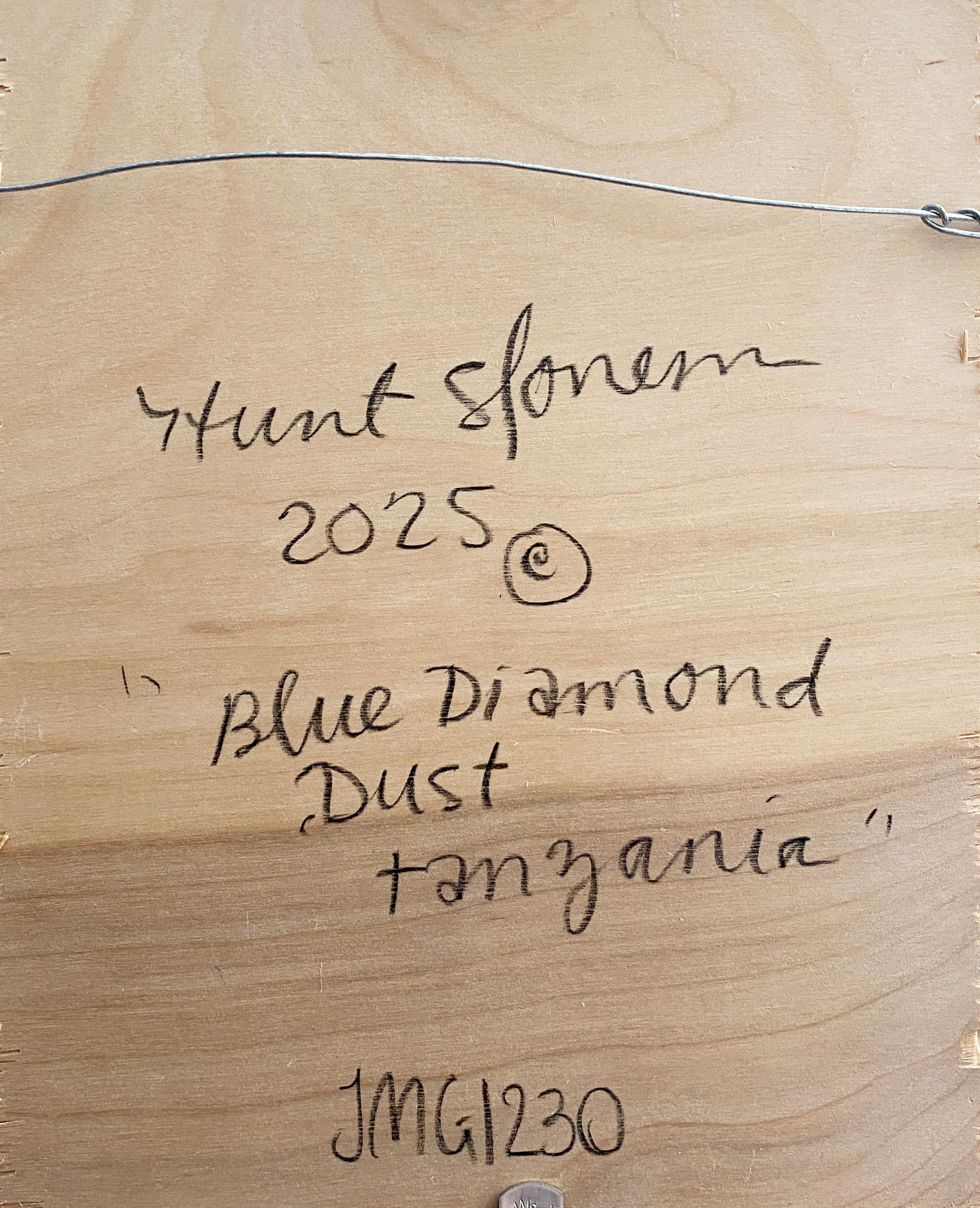 Hunt Slonem, Blue Diamond Dust Tanzania, Bunny For Sale 4