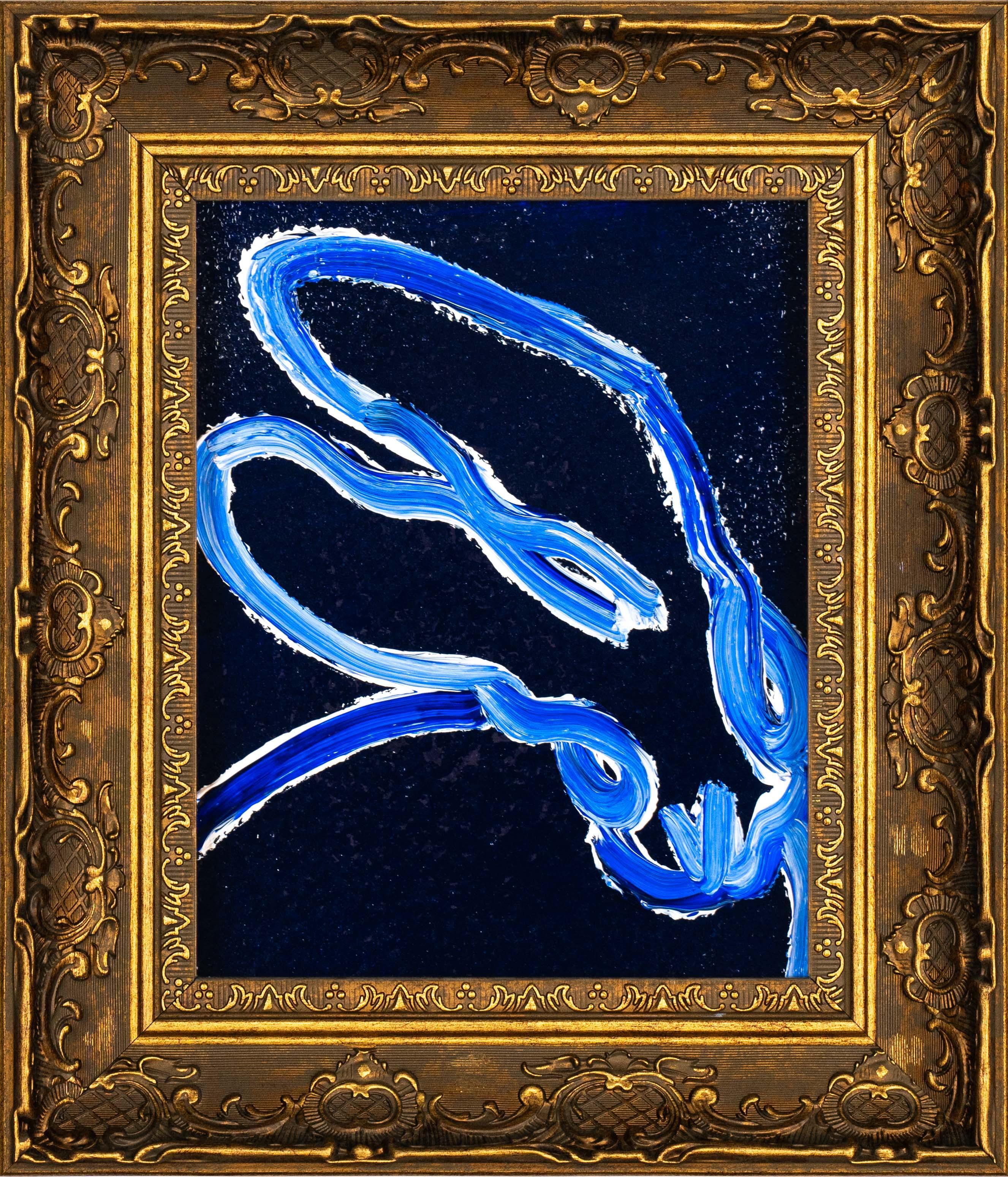 Artist:  Slonem, Hunt
Title:  Blue Diamond Dust Tanzania
Date:  2025
Medium:  Oil on wood with acrylic and diamond dust
Unframed Dimensions:  10" x 8"
Framed Dimensions:  14.5" x 12.5"
Signature:  Signed by Artist on Verso
Edition:  Unique

Hunt