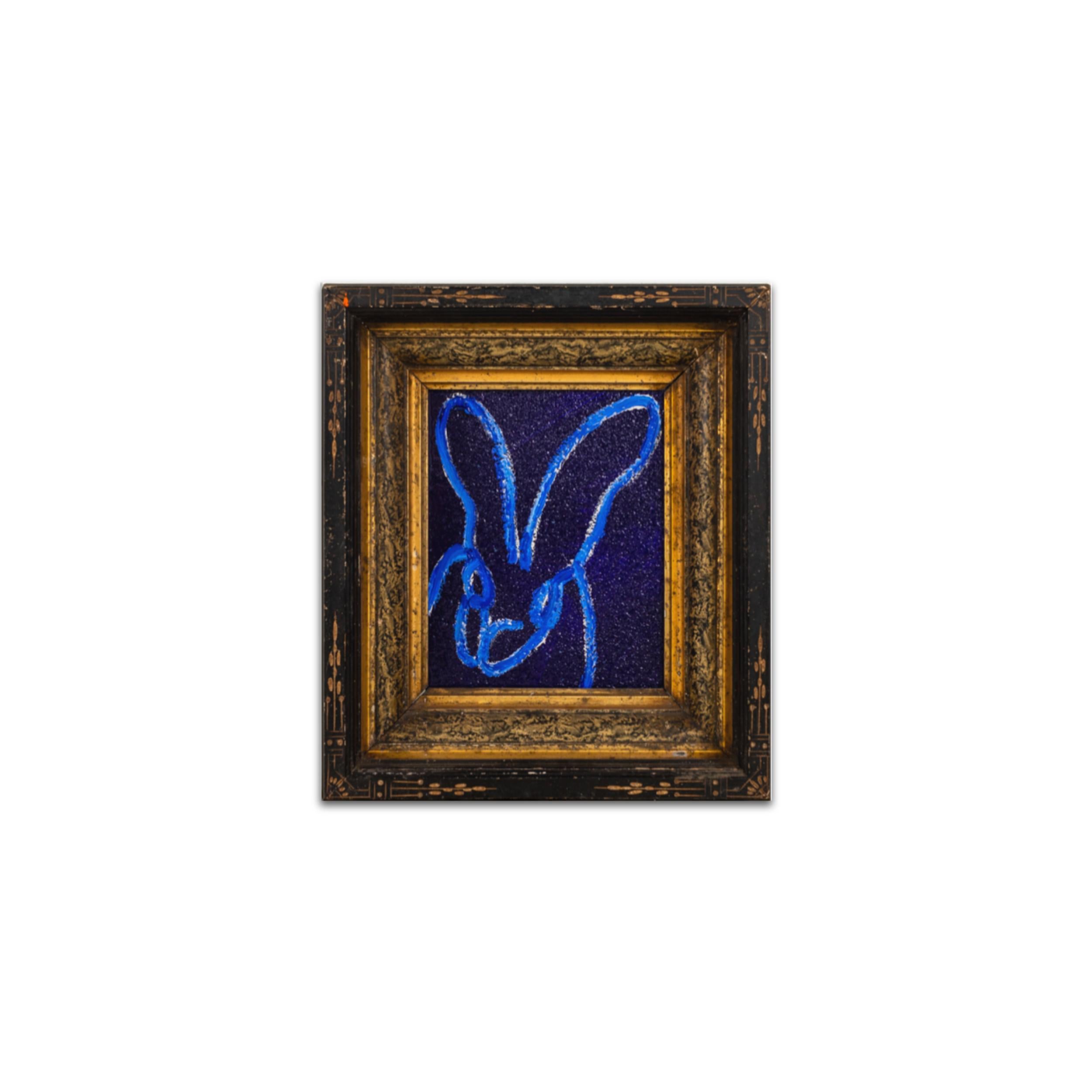 Hunt Slonem Animal Painting - BLUE DIAMOND