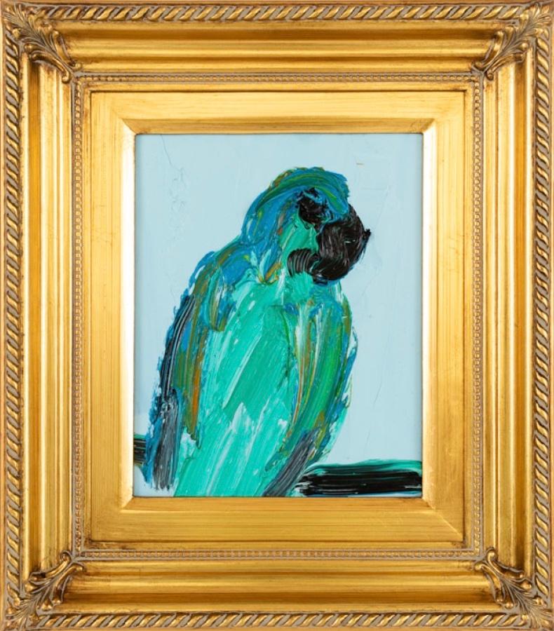 Hunt Slonem Animal Painting - Blue Front